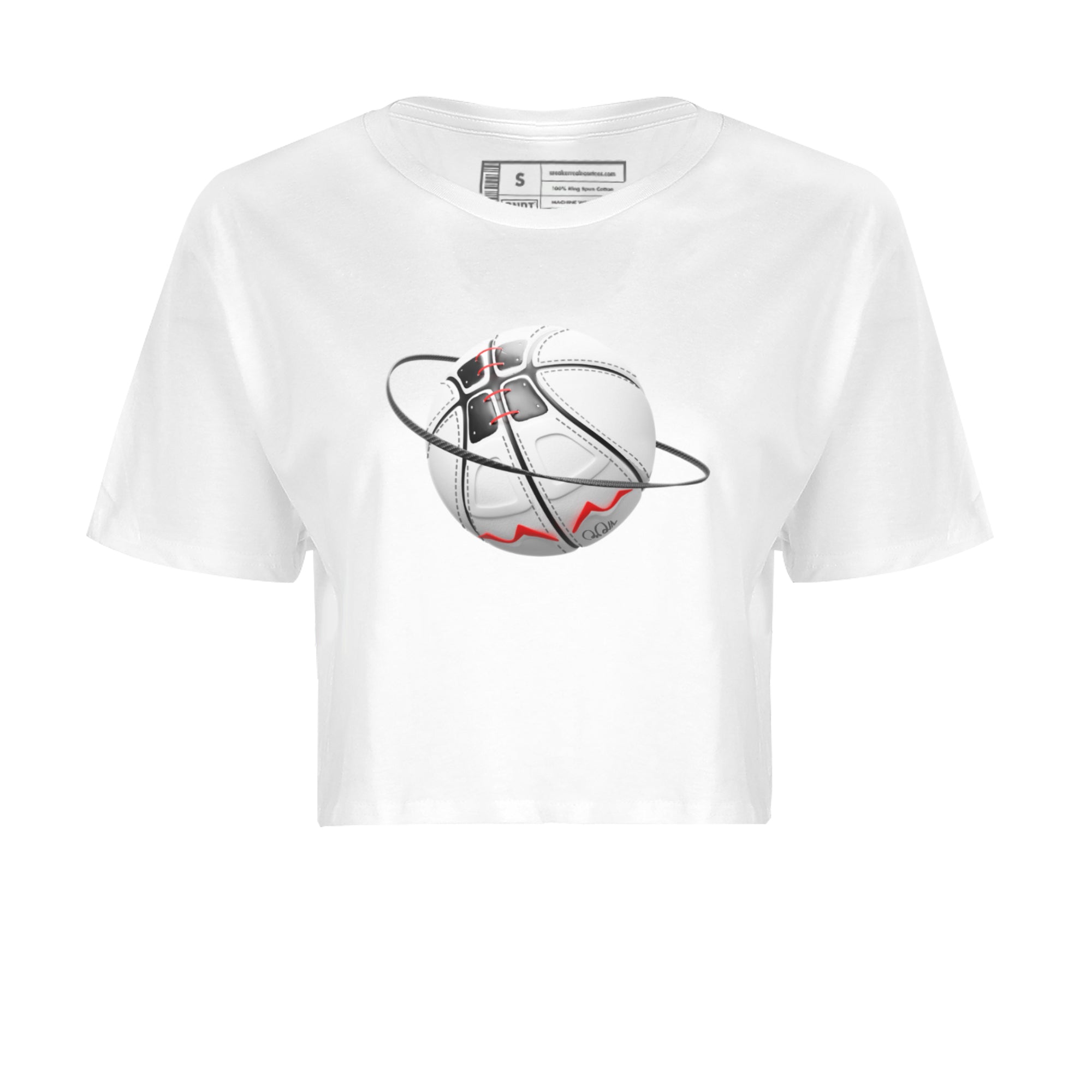 Air Jordan 7 Infrared Sneaker Match Tees Basketball Planet Streetwear Sneaker Shirt AJ7 Infrared Sneaker Release Tees Women's Shirts White 2