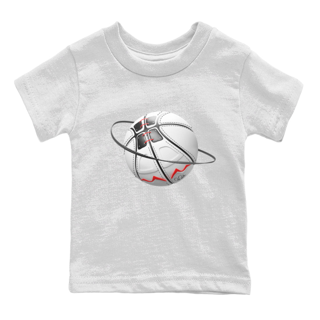 Air Jordan 7 Infrared Sneaker Match Tees Basketball Planet Streetwear Sneaker Shirt AJ7 Infrared Sneaker Release Tees Kids Shirts White 2
