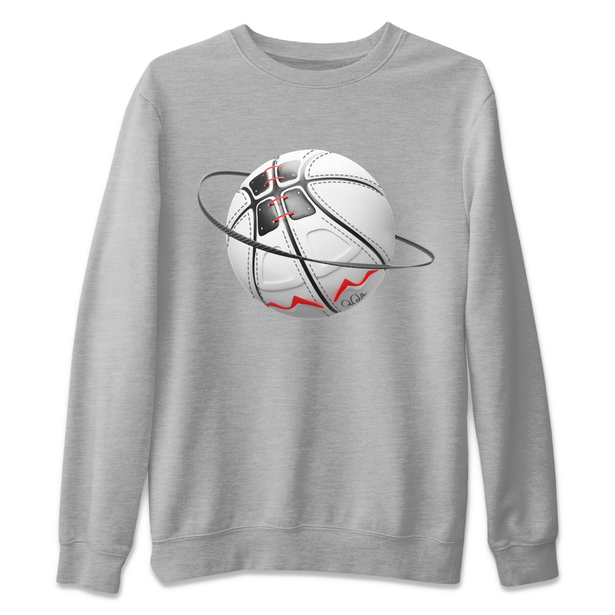 Air Jordan 7 Infrared Sneaker Match Tees Basketball Planet Streetwear Sneaker Shirt AJ7 Infrared Sneaker Release Tees Unisex Shirts Heather Grey 2