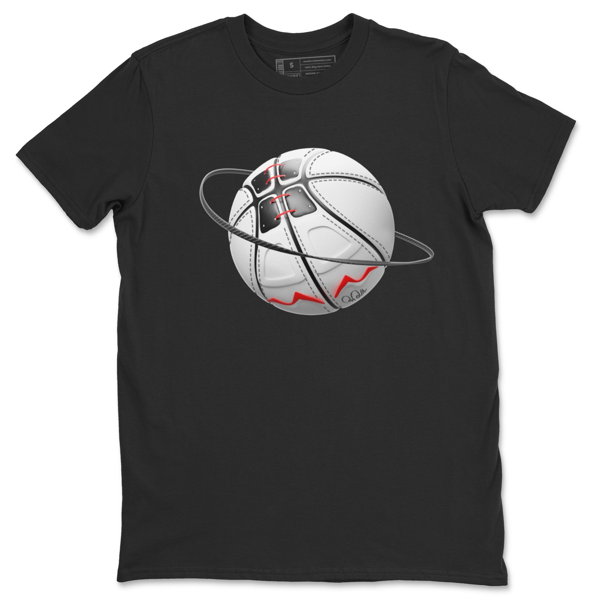 Air Jordan 7 Infrared Sneaker Match Tees Basketball Planet Streetwear Sneaker Shirt AJ7 Infrared Sneaker Release Tees Unisex Shirts Black 2