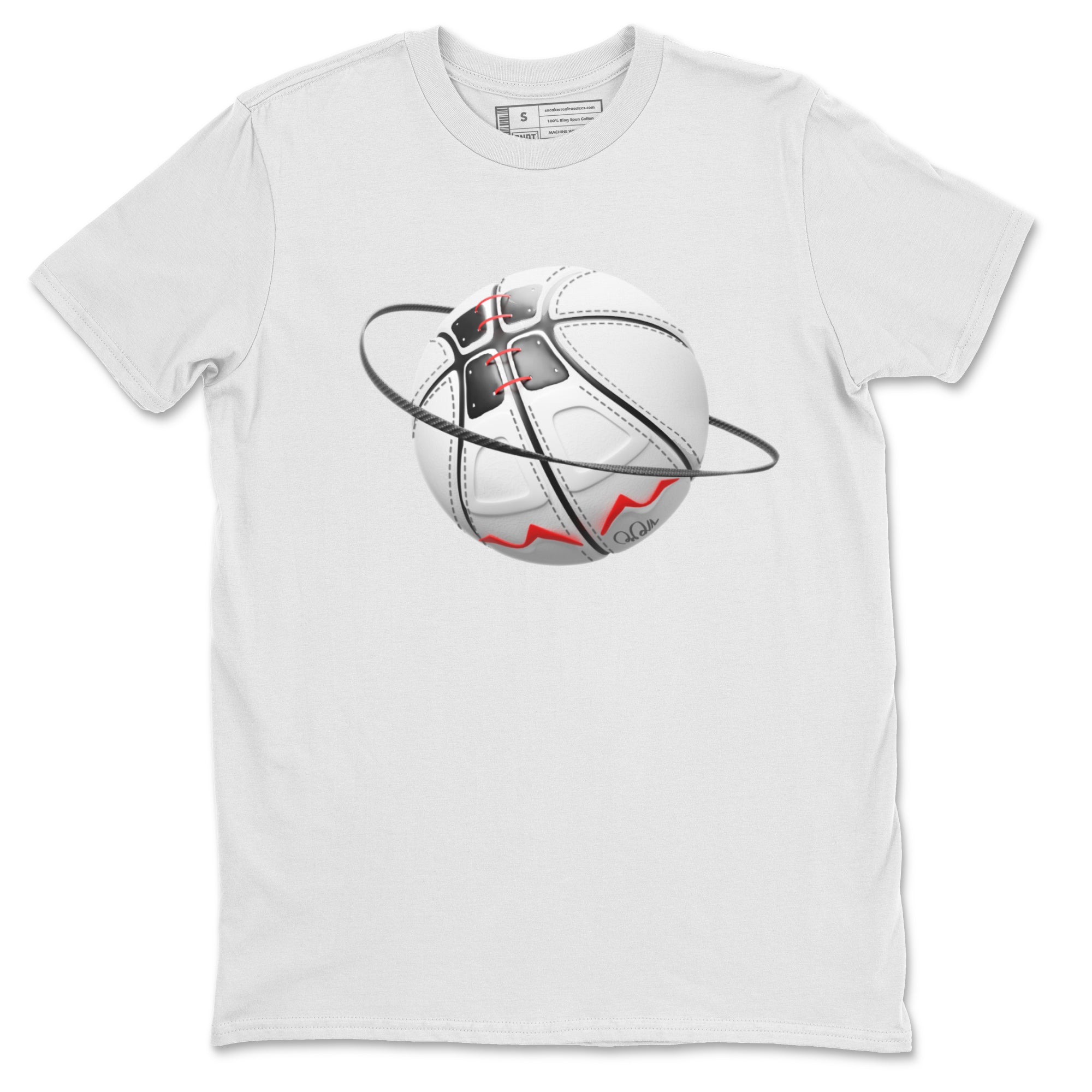 Air Jordan 7 Infrared Sneaker Match Tees Basketball Planet Streetwear Sneaker Shirt AJ7 Infrared Sneaker Release Tees Unisex Shirts White 2