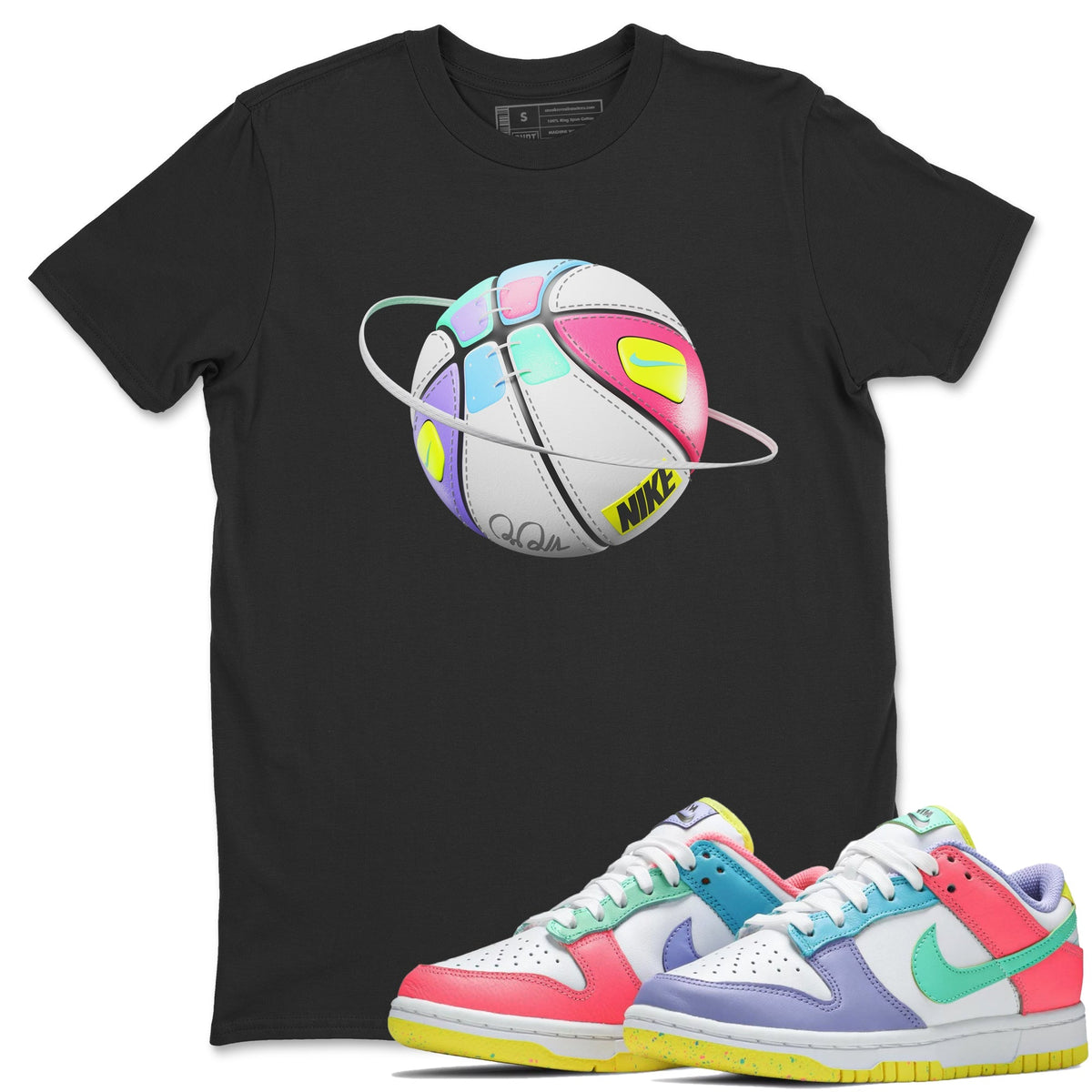 Dunk Easter Candy Sneaker Match Tees Basketball Planet Streetwear Sneaker Shirt Nike Easter Sneaker Release Tees Unisex Shirts Black 1