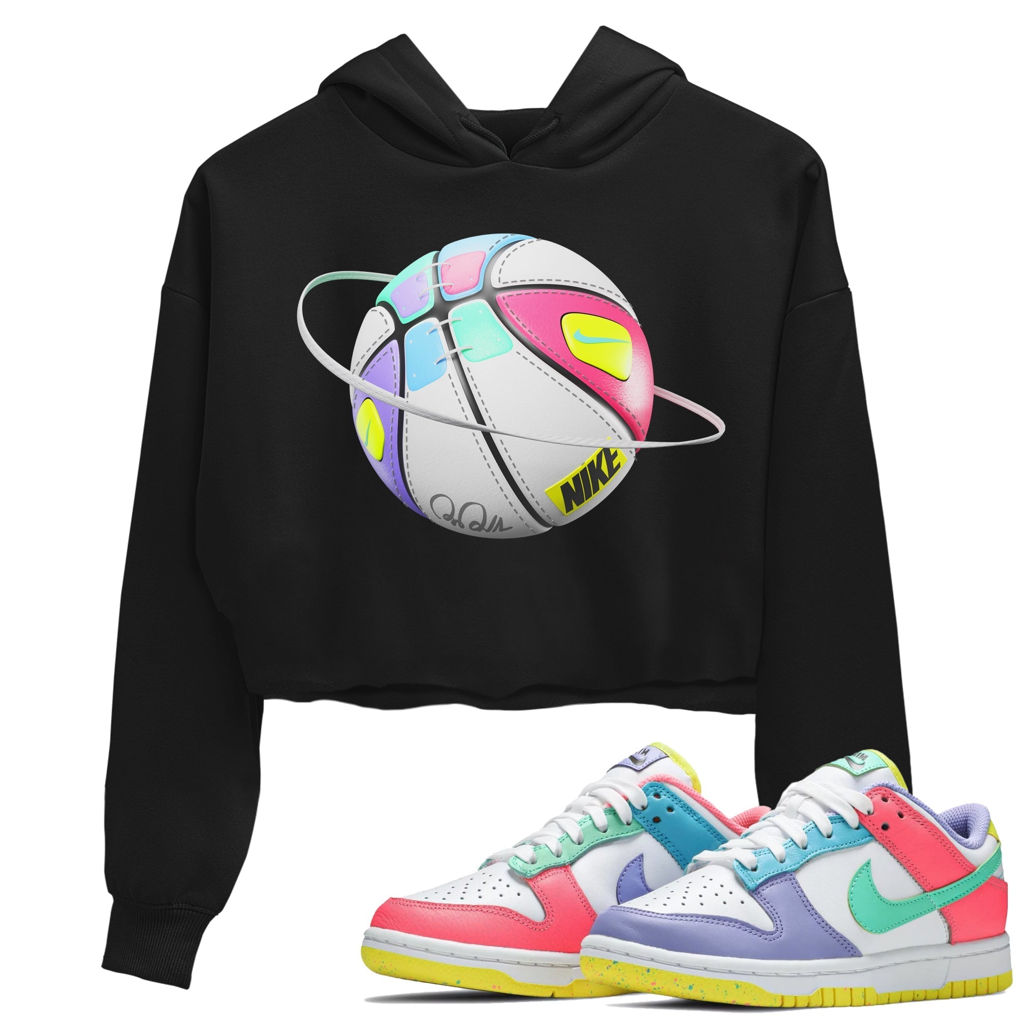 Dunk Easter Candy Sneaker Match Tees Basketball Planet Streetwear Sneaker Shirt Nike Easter Sneaker Release Tees Women's Shirts Black 1