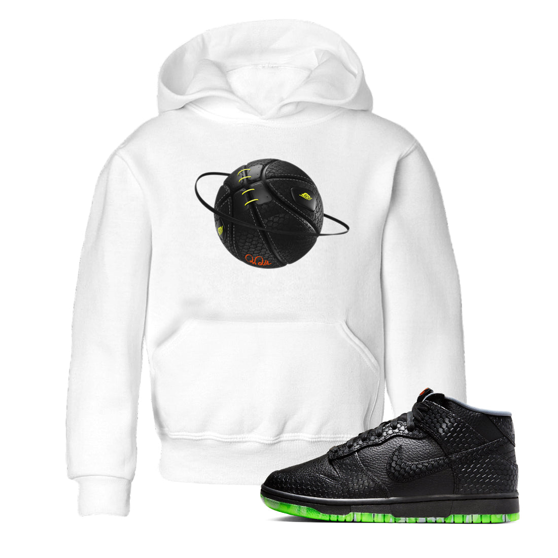 Dunk Halloween shirt to match jordans Basketball Planet sneaker tees halloween horror nights Nike Dunk Halloween Drip Gear Zone Baby Toddler White 1 T-Shirt