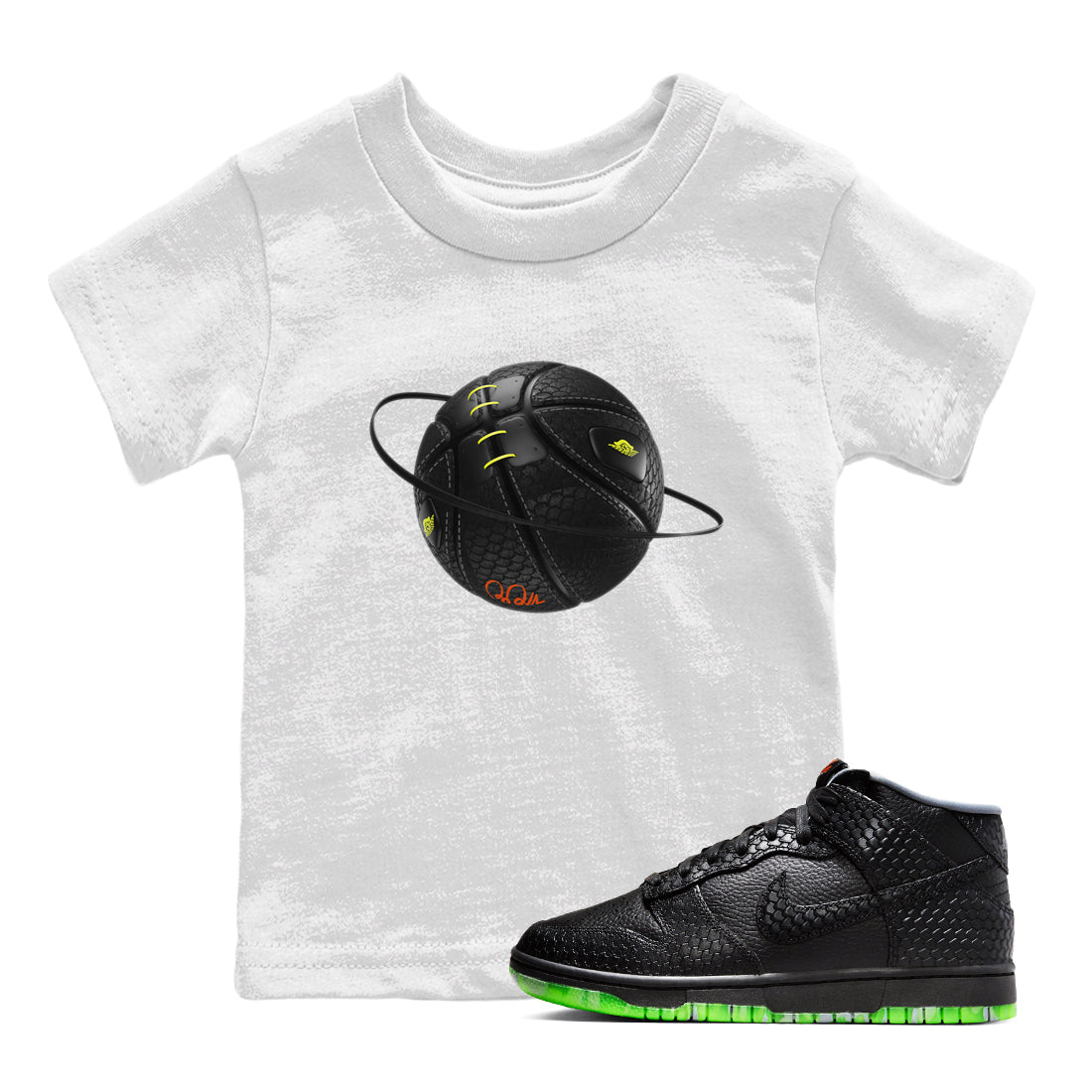 Dunk Halloween shirt to match jordans Basketball Planet sneaker tees halloween horror nights Nike Dunk Halloween Drip Gear Zone Baby Toddler White 1 T-Shirt