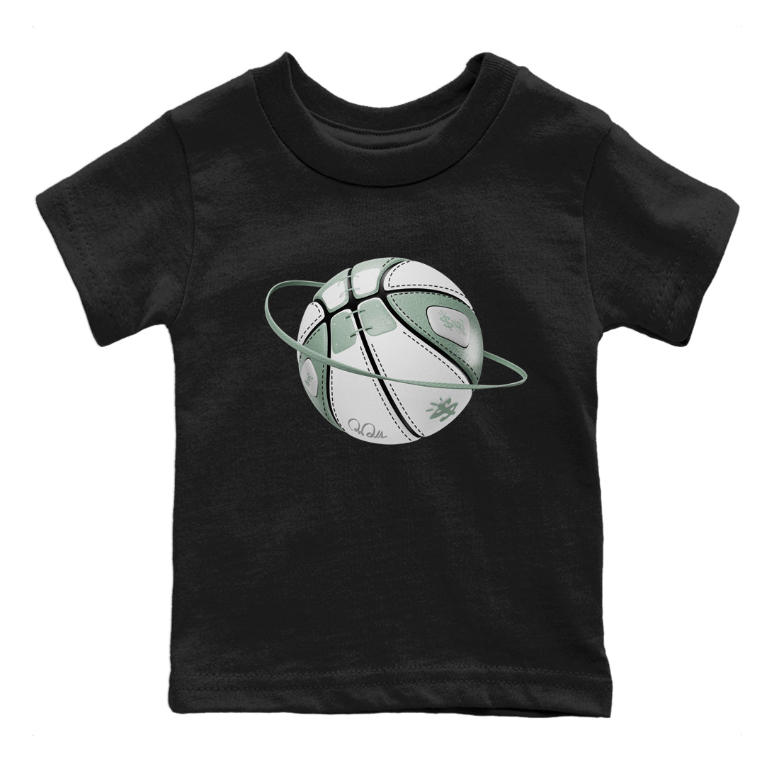 Dunk Mica Green Sneaker Match Tees Basketball Planet Streetwear Sneaker Shirt Dunk Low Mica Green Sneaker Release Tees Kids Shirts Black 2