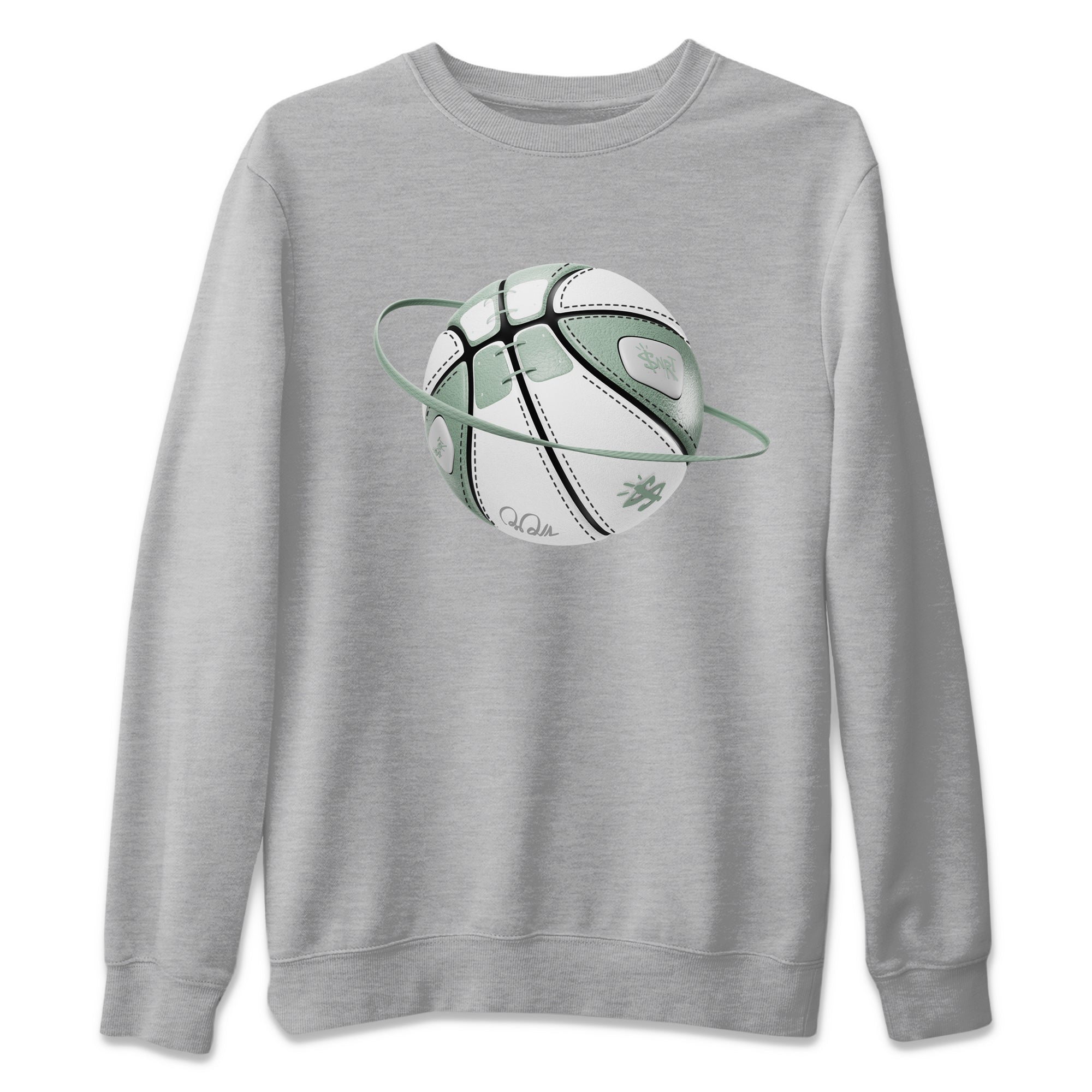 Dunk Mica Green Sneaker Match Tees Basketball Planet Streetwear Sneaker Shirt Dunk Low Mica Green Sneaker Release Tees Unisex Shirts Heather Grey 2