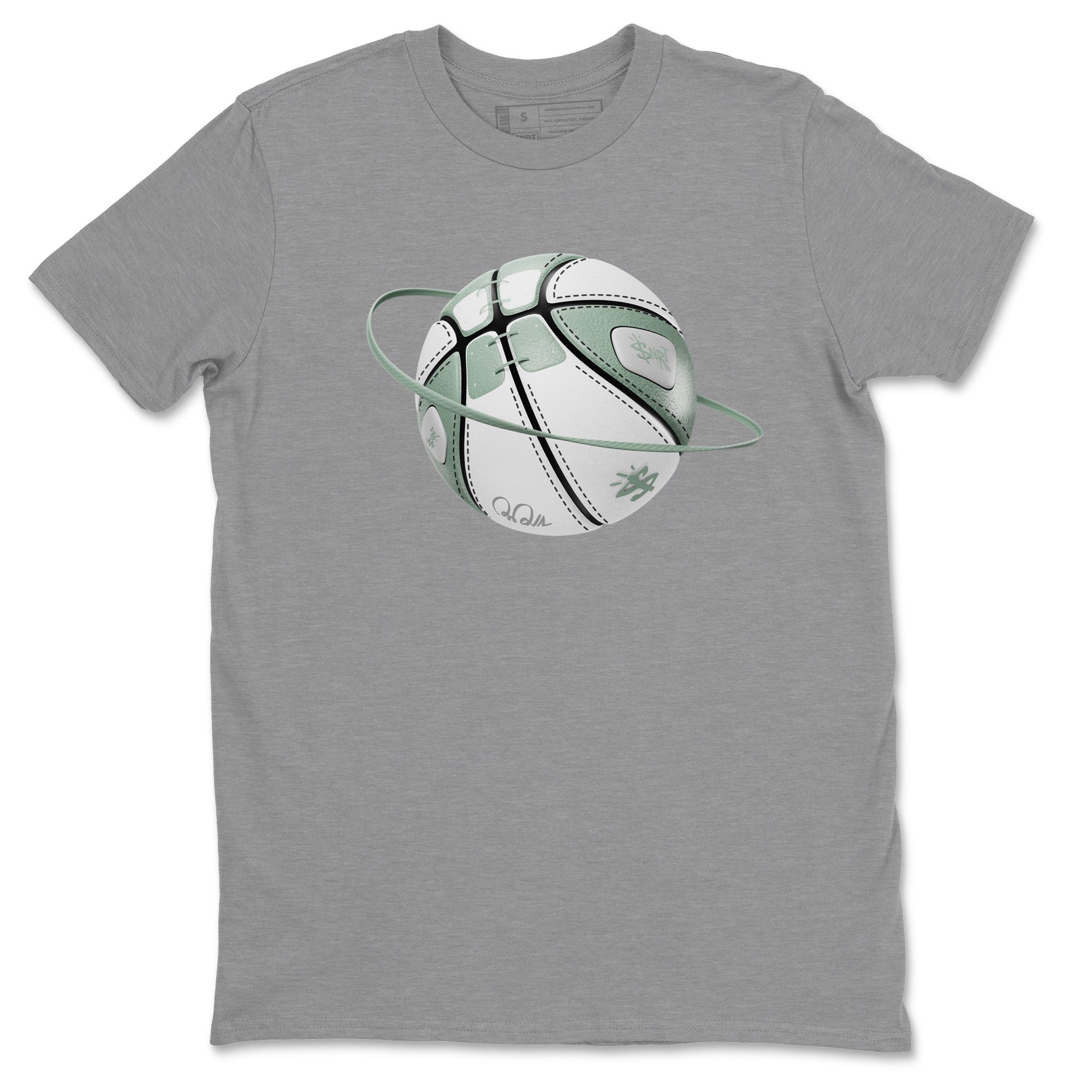 Dunk Mica Green Sneaker Match Tees Basketball Planet Streetwear Sneaker Shirt Dunk Low Mica Green Sneaker Release Tees Unisex Shirts Heather Grey 2