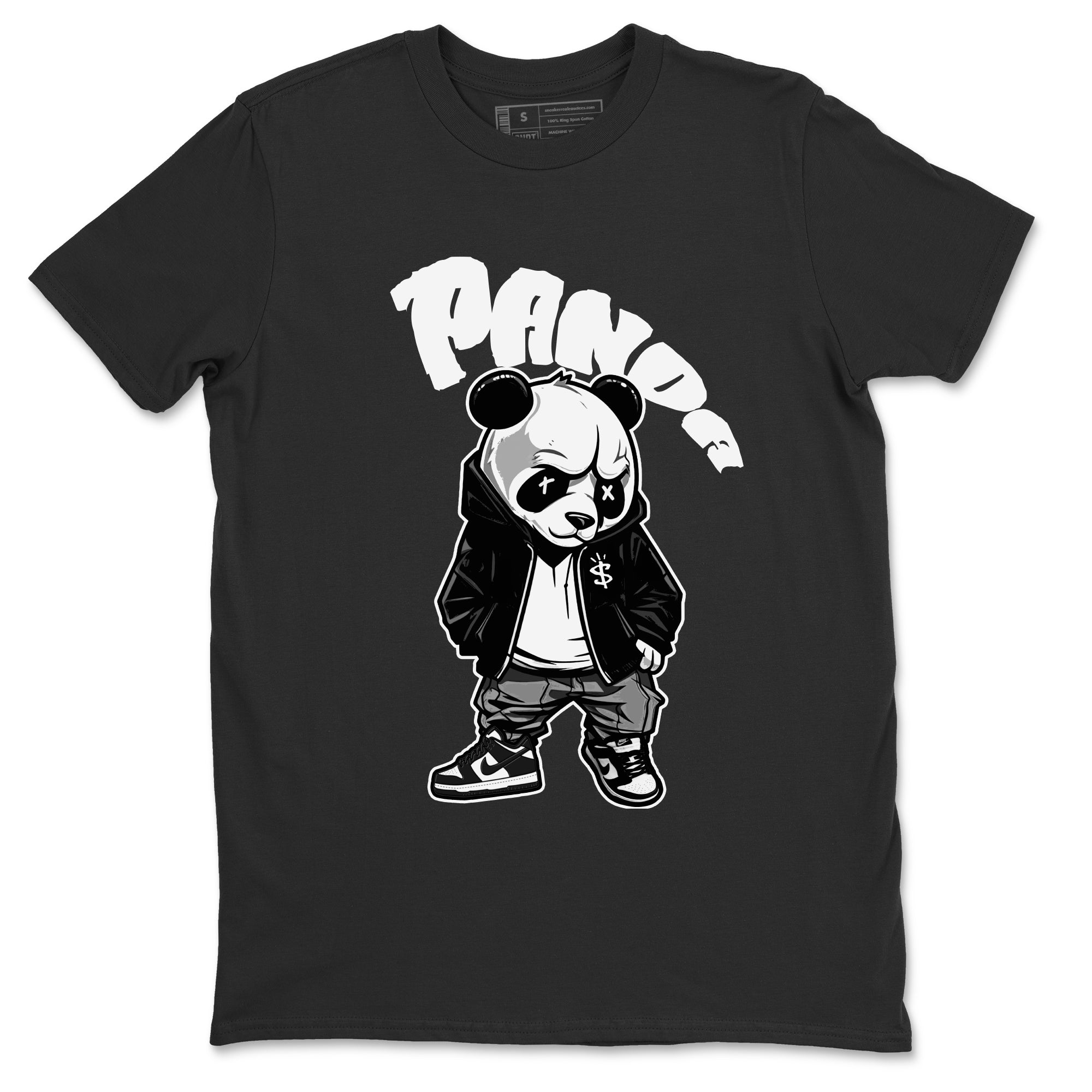 Dunk Panda Sneaker Match Tees Bastard Panda Streetwear Sneaker Shirt Dunk Low White Black Drip Gear Zone Sneaker Matching Clothing Unisex Shirts Black 2