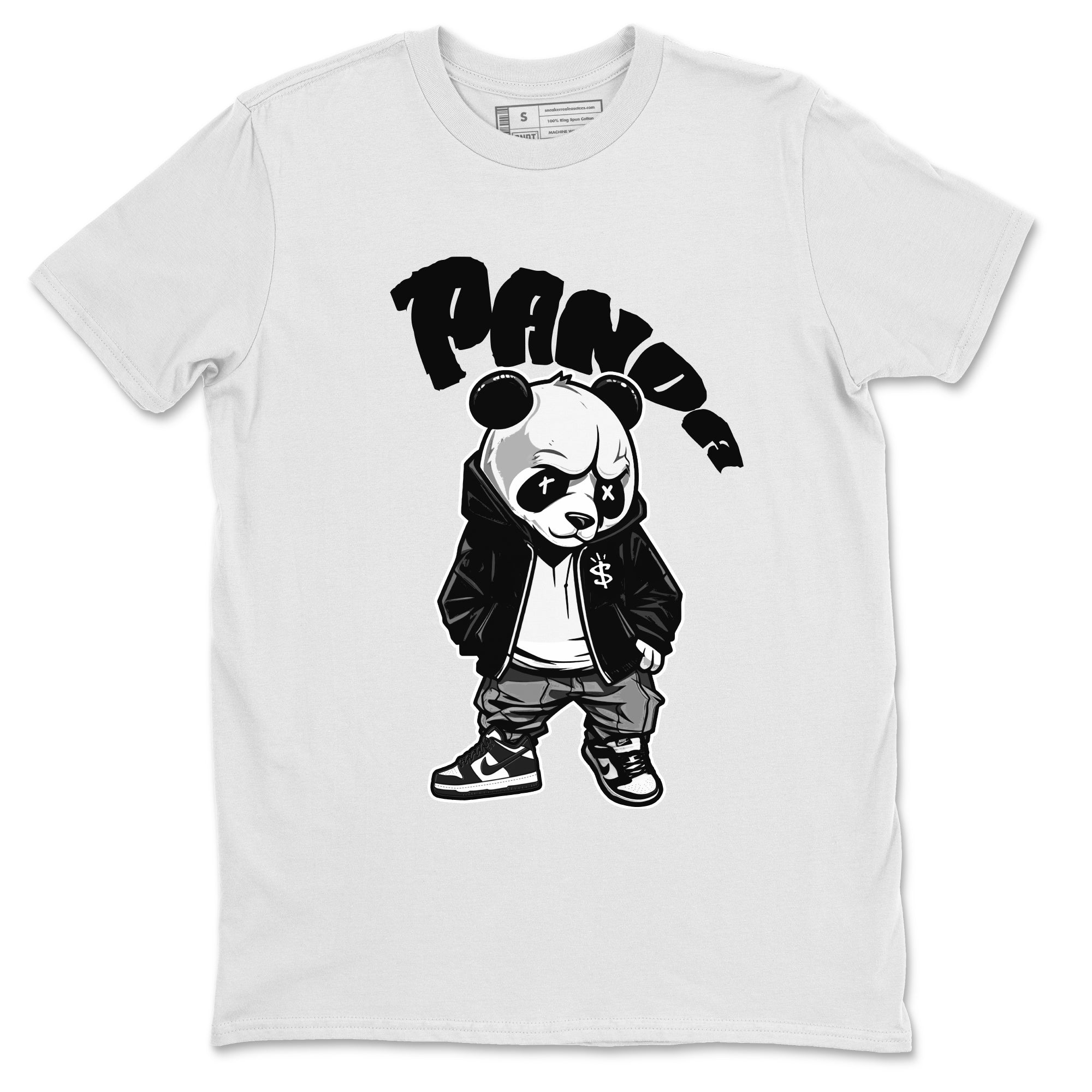 Dunk Panda Sneaker Match Tees Bastard Panda Streetwear Sneaker Shirt Dunk Low White Black Drip Gear Zone Sneaker Matching Clothing Unisex Shirts White 2
