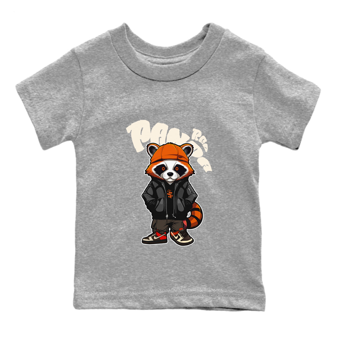 Dunk Red Panda shirt to match jordans Bastard Red Panda sneaker tees Nike Dunk LowRed Panda Drip Gear Zone Sneaker T-Shirts Youth and Baby Heather Grey 2 T-Shirt