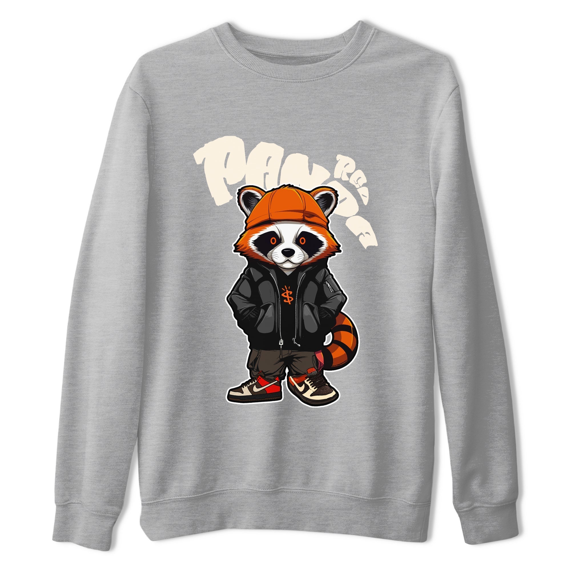 Dunk Red Panda shirt to match jordans Bastard Red Panda sneaker tees Nike Dunk LowRed Panda Drip Gear Zone Sneaker T-Shirts Crew Neck Casual Fit Heather Grey 2 T-Shirt