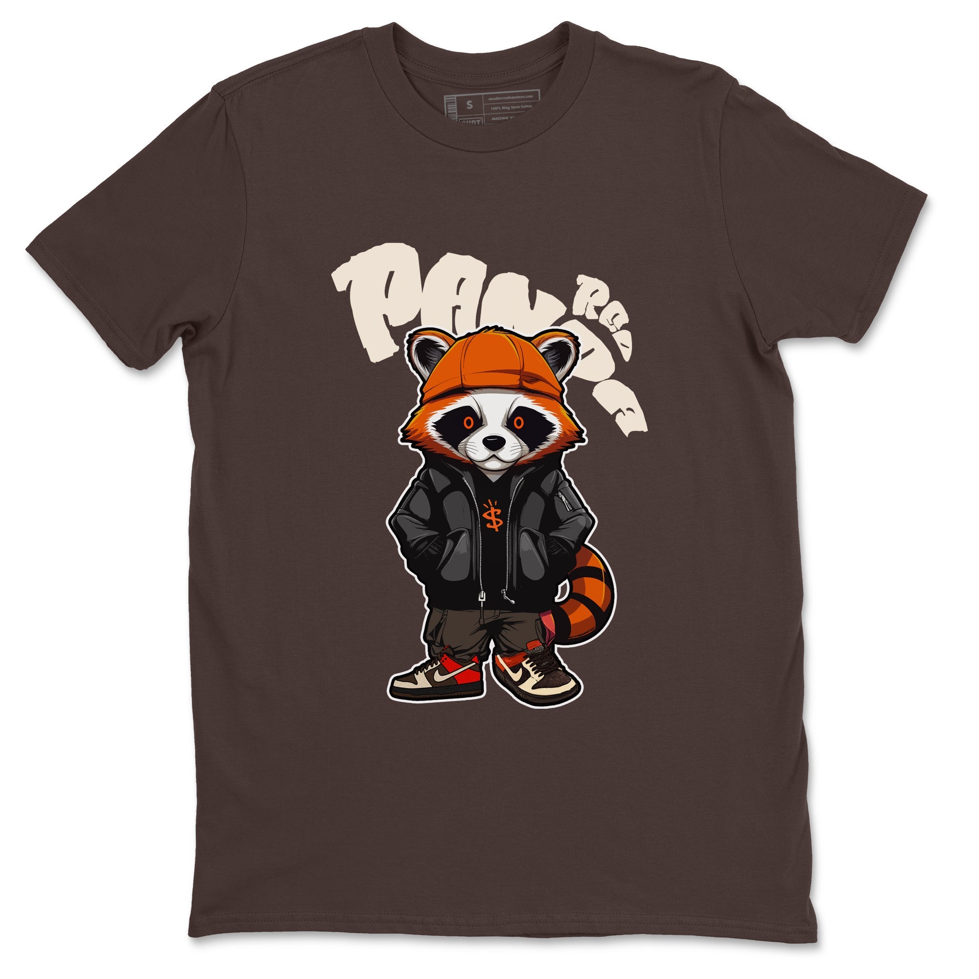 Dunk Red Panda shirt to match jordans Bastard Red Panda sneaker tees Nike Dunk LowRed Panda Drip Gear Zone Sneaker T-Shirts Crew Neck Casual Fit Dark Chocolate 2 T-Shirt