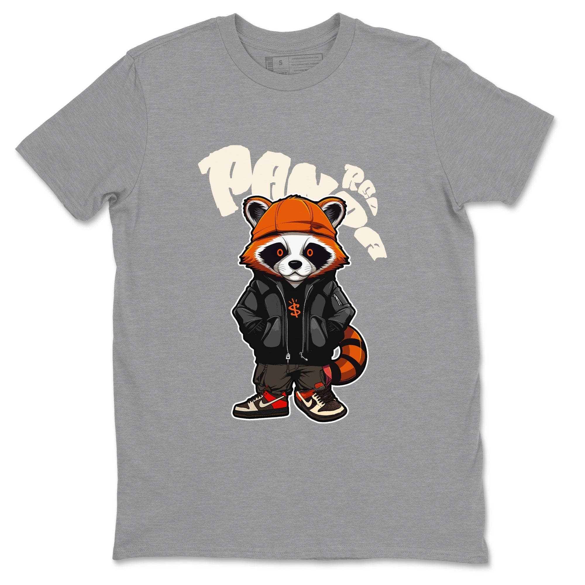 Dunk Red Panda shirt to match jordans Bastard Red Panda sneaker tees Nike Dunk LowRed Panda Drip Gear Zone Sneaker T-Shirts Crew Neck Casual Fit Heather Grey 2 T-Shirt