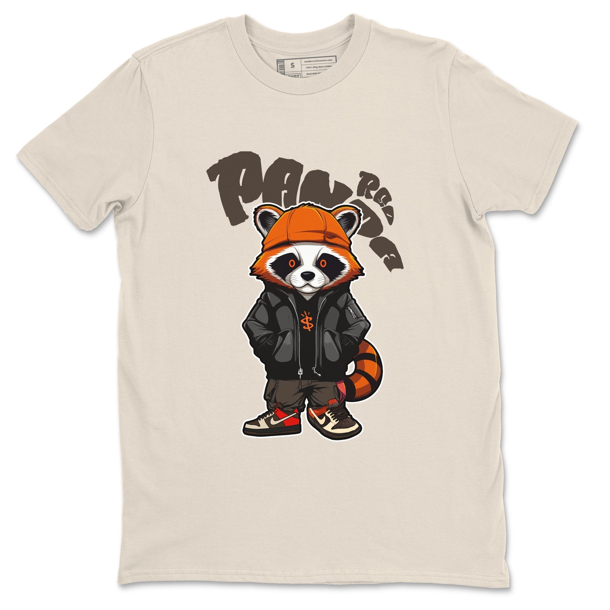 Dunk Red Panda shirt to match jordans Bastard Red Panda sneaker tees Nike Dunk LowRed Panda Drip Gear Zone Sneaker T-Shirts Crew Neck Casual Fit Natural 2 T-Shirt