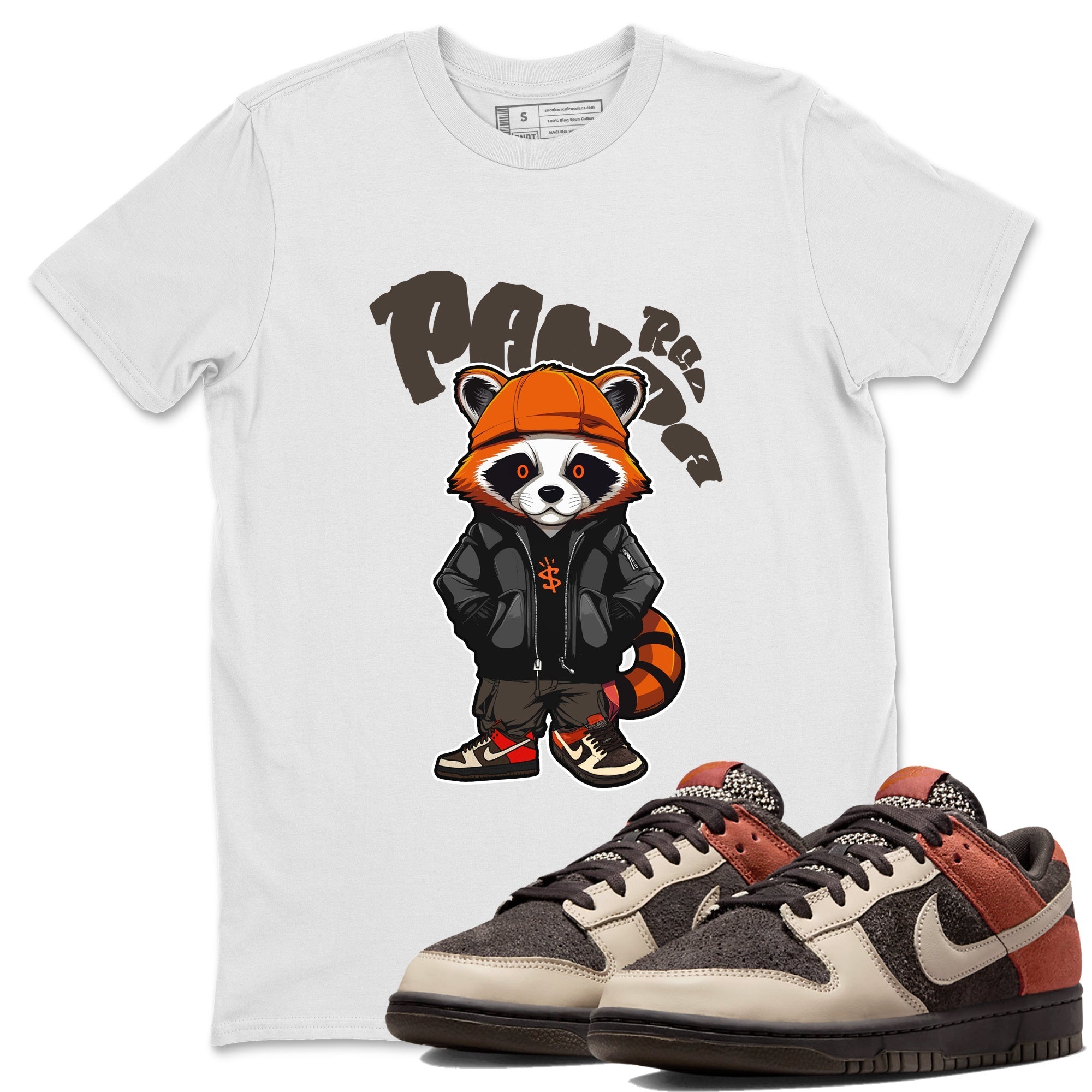 Dunk Red Panda shirt to match jordans Bastard Red Panda sneaker tees Nike Dunk LowRed Panda Drip Gear Zone Sneaker T-Shirts Crew Neck Casual Fit White 1 T-Shirt