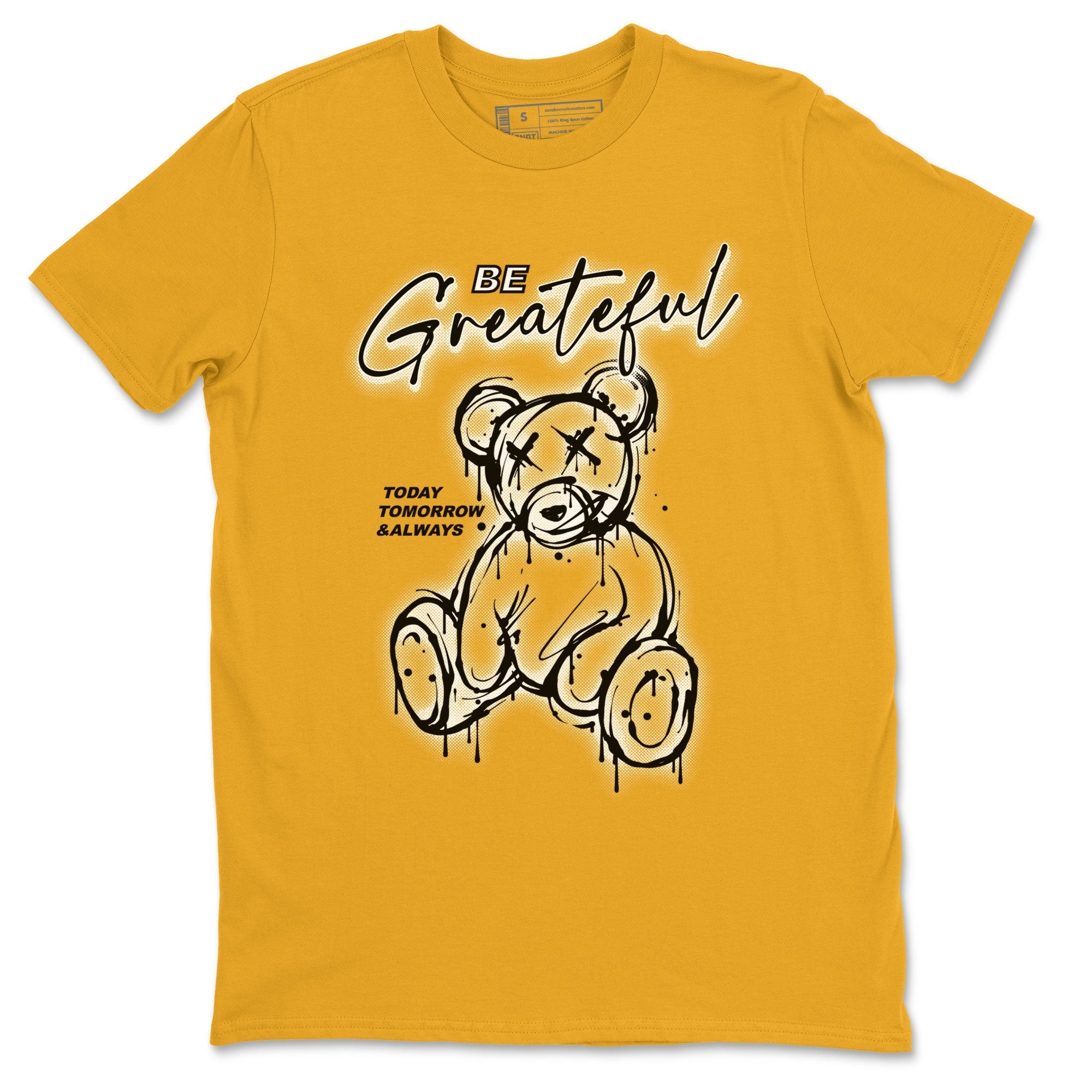 AJ1 Yellow Ochre shirt to match jordans Be Grateful sneaker tees streetwear brand Air Jordan 1 Yellow Ochre Drip Gear Zone Brand unisex cotton Gold 2 crew neck shirt