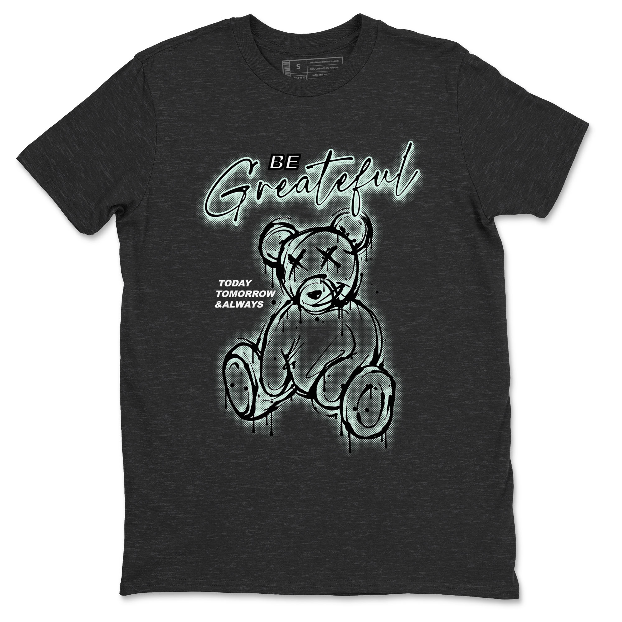 3s Green Glow shirt to match jordans Be Grateful sneaker tees Air Jordan 3 Green Glow Drip Gear Zone unisex cotton Charcoal Heather 2 crew neck shirt
