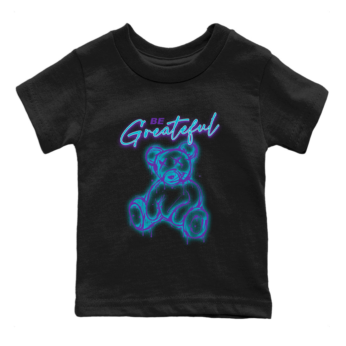Air Jordan 6 Retro Aqua Sneaker Match Tees Be Greatful Streetwear Sneaker Shirt Air Jordan 6 Retro Aqua Drip Gear Zone Sneaker Matching Clothing Kids, Youth, Baby Clothing Black 2