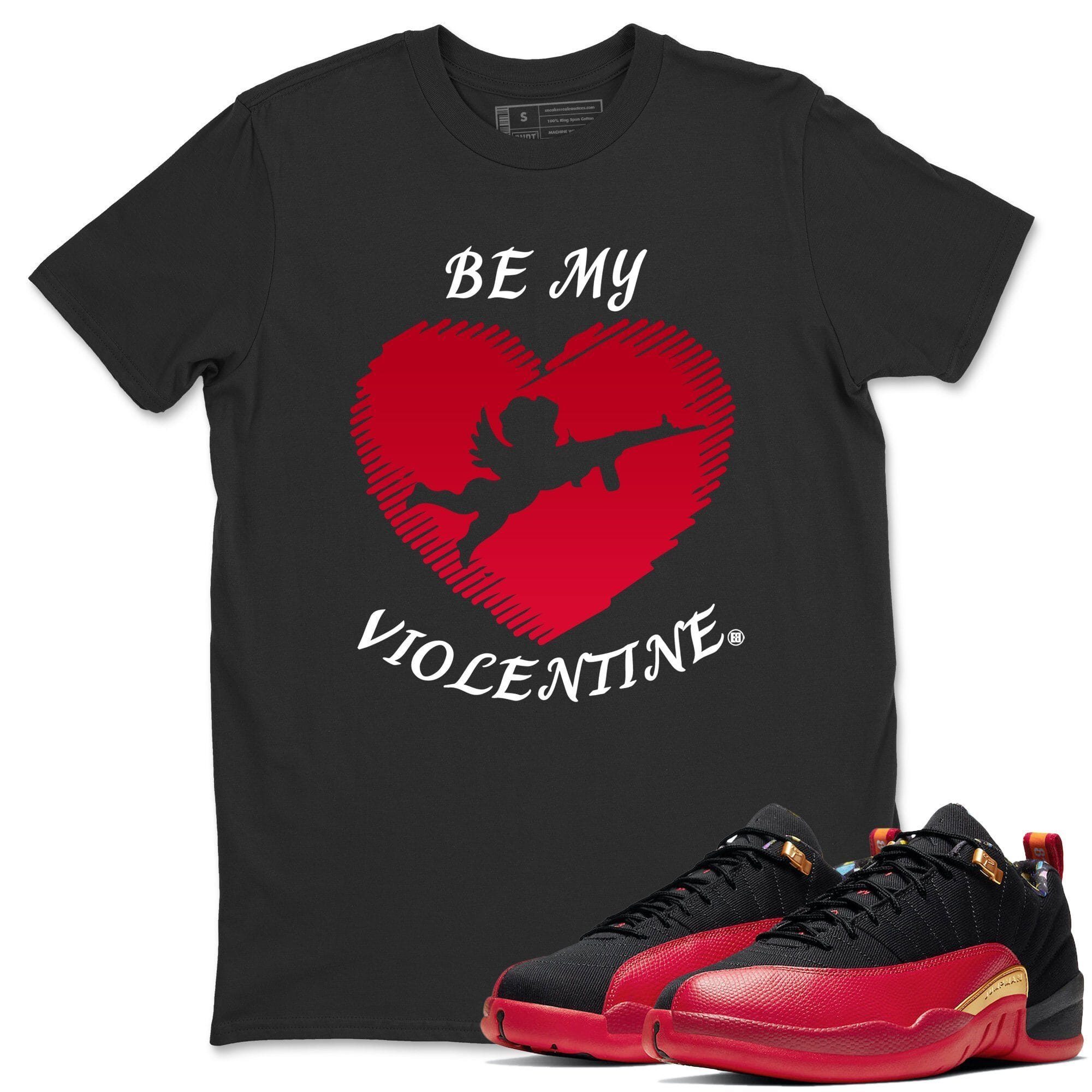 Jordan 12 Super Bowl Shirt To Match Jordans Be My Violentine Sneaker Tees Jordan 12 Super Bowl Drip Gear Zone Sneaker Matching Clothing Unisex Shirts