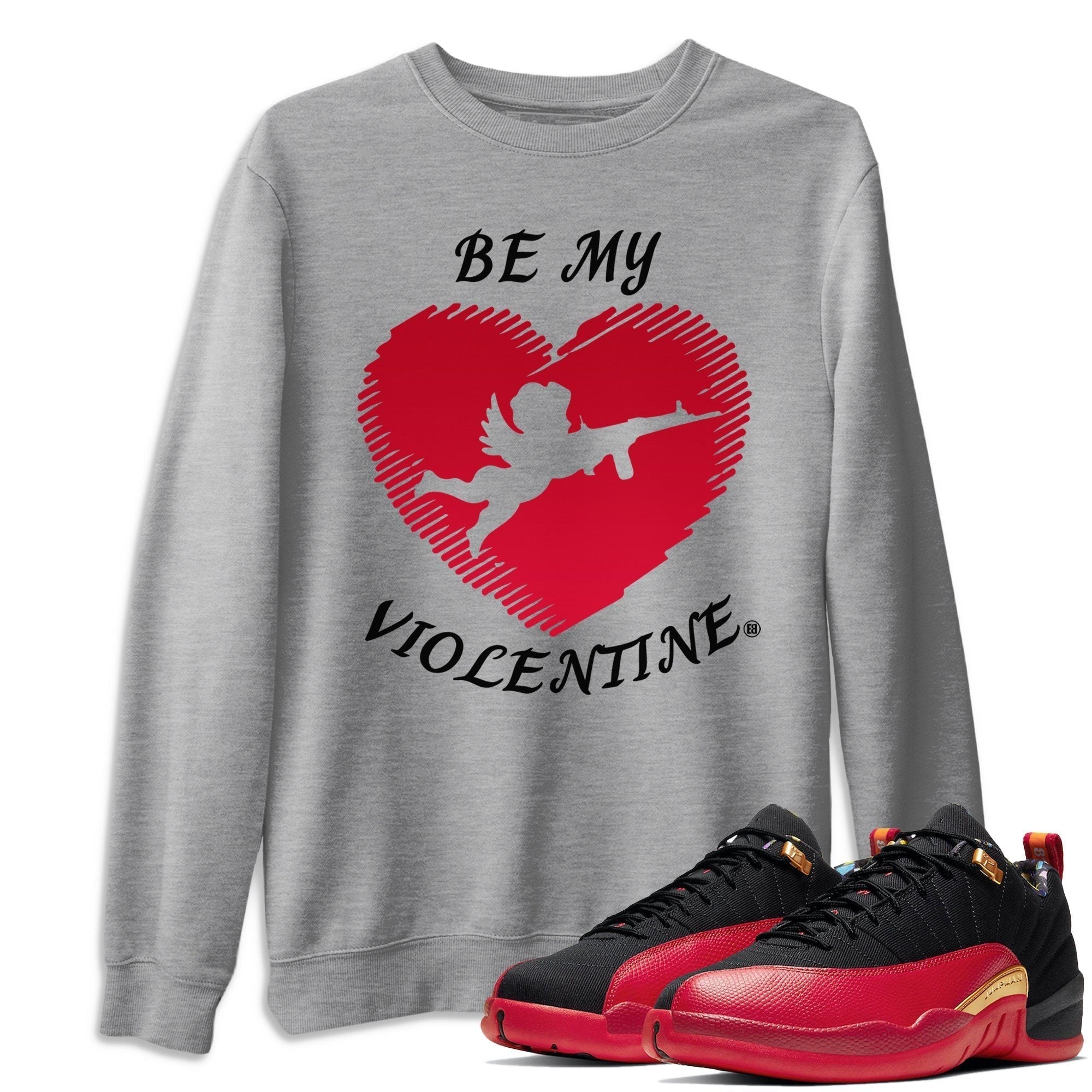 Jordan 12 Super Bowl Shirt To Match Jordans Be My Violentine Sneaker Tees Jordan 12 Super Bowl Drip Gear Zone Sneaker Matching Clothing Unisex Shirts