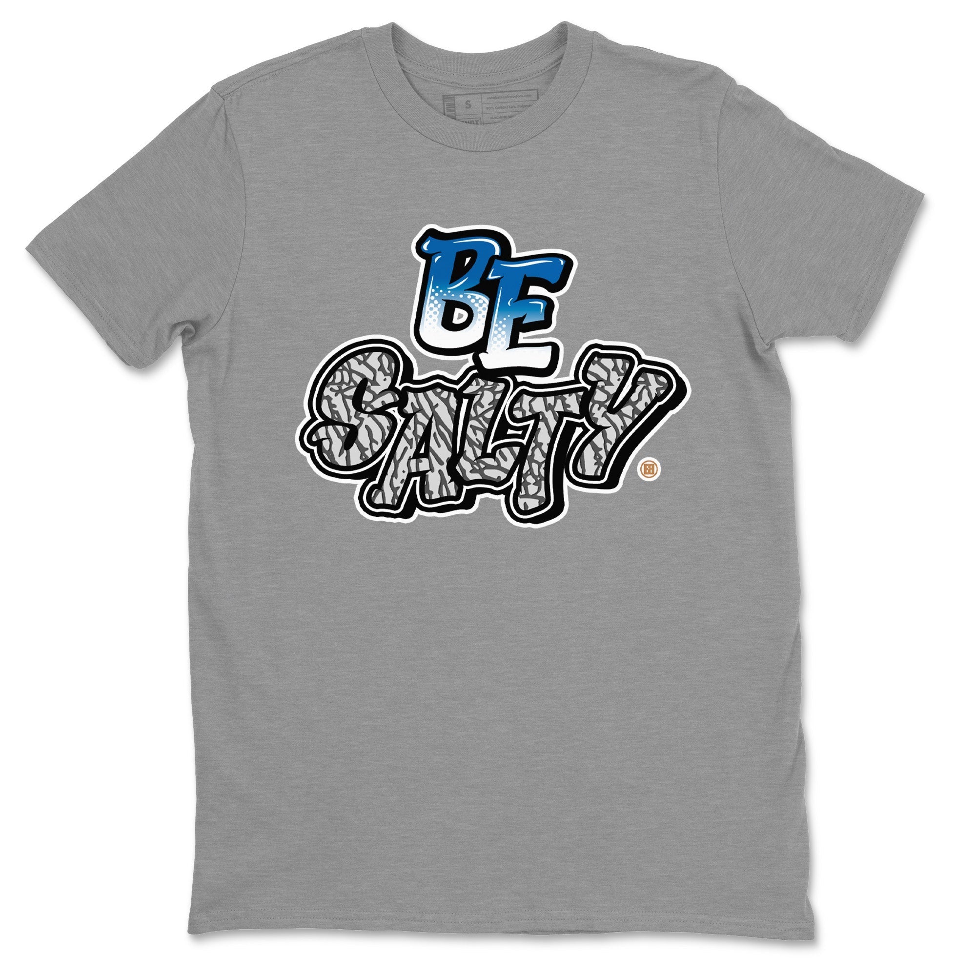 Air Jordan 3 Wizards Sneaker Match Tees Be Salty Streetwear Sneaker Shirt Air Jordan 3 Retro Wizards Sneaker Release Tees Unisex Shirts Heather Grey 2