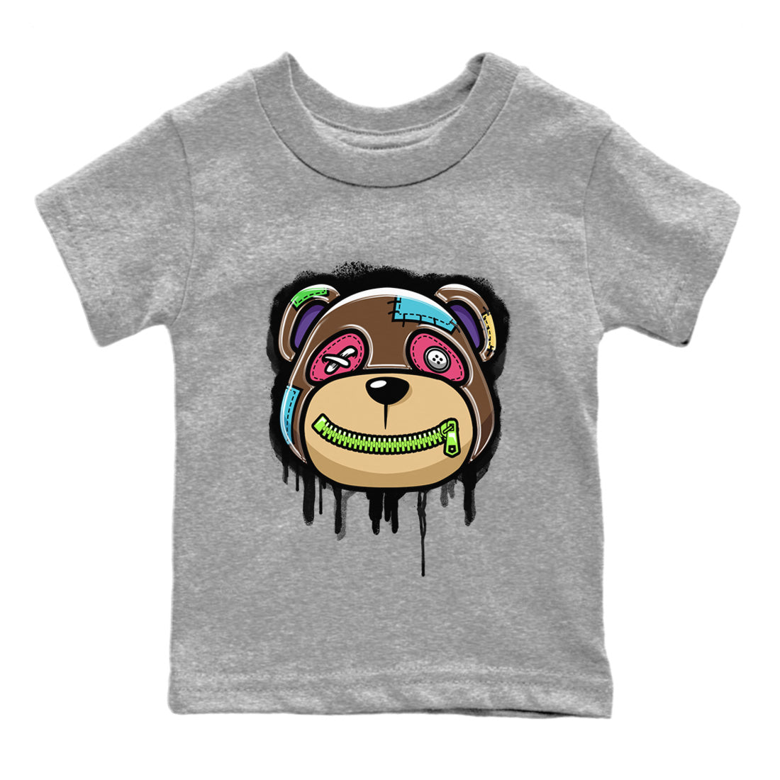 Air Force 1 Undefeated Fauna Brown Sneaker Match Tees Bear Face Sneaker Tees Air Force 1 Undefeated Fauna Brown Jordan to match sneaker T-Shirt Kids Shirts