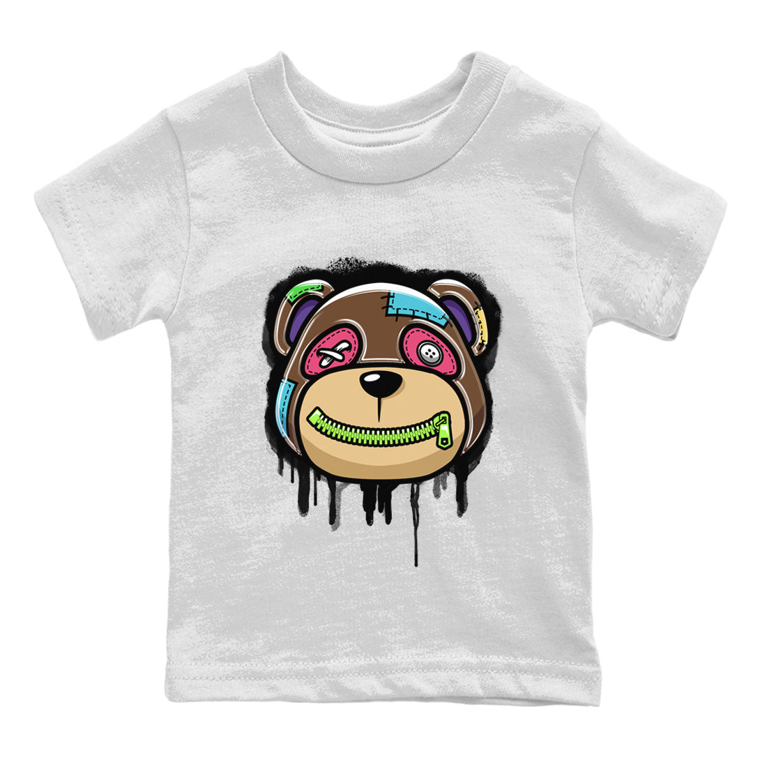 Air Force 1 Undefeated Fauna Brown Sneaker Match Tees Bear Face Sneaker Tees Air Force 1 Undefeated Fauna Brown Jordan to match sneaker T-Shirt Kids Shirts