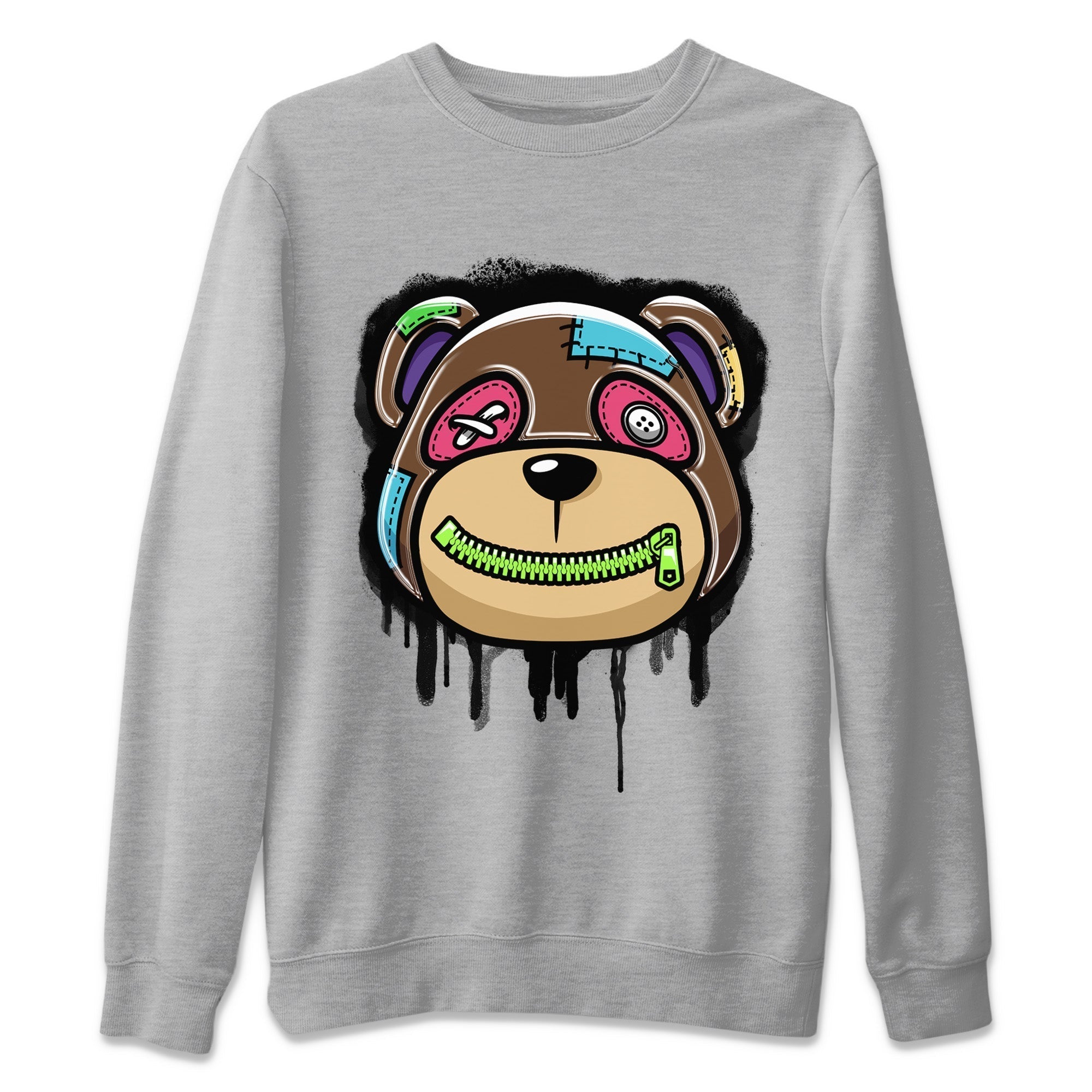 Air Force 1 Undefeated Fauna Brown Sneaker Match Tees Bear Face Sneaker Tees Air Force 1 Undefeated Fauna Brown Jordan to match sneaker T-Shirt Crew Neck Shirts