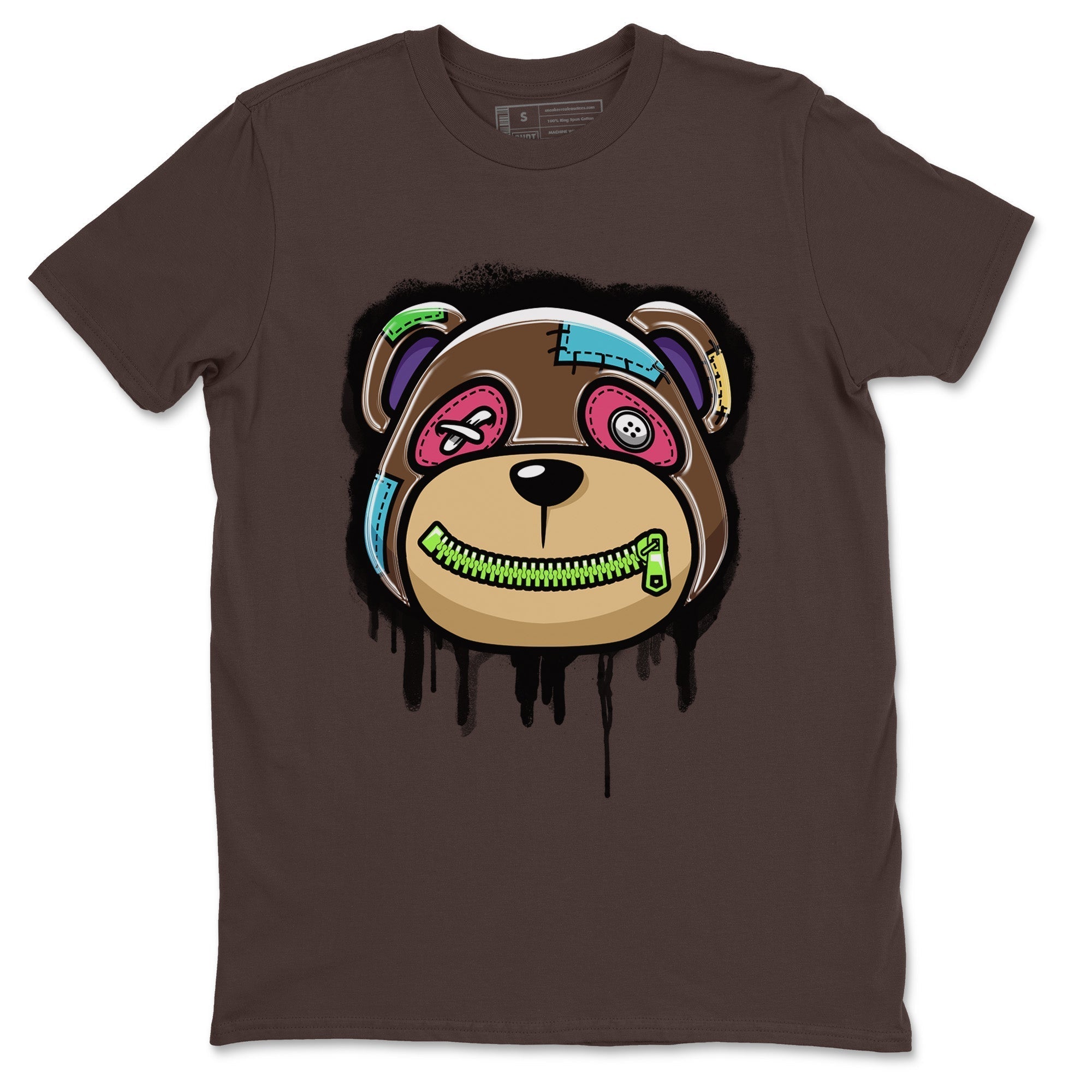 Air Force 1 Undefeated Fauna Brown Sneaker Match Tees Bear Face Sneaker Tees Air Force 1 Undefeated Fauna Brown Jordan to match sneaker T-Shirt Crew Neck Shirts