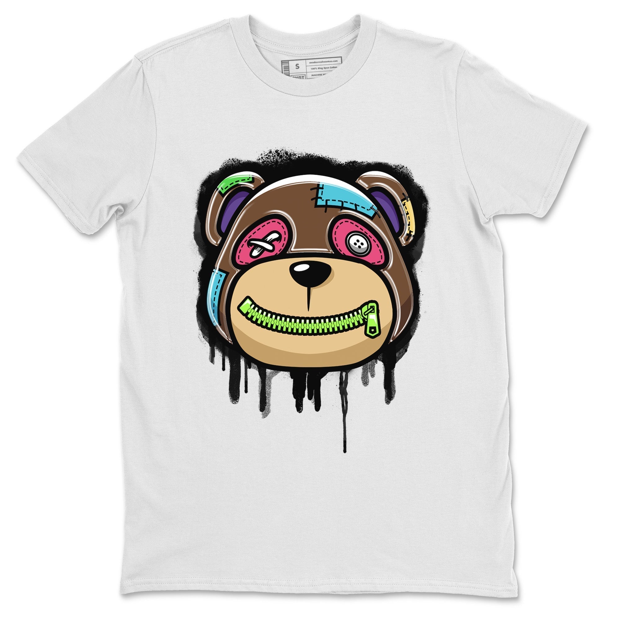 Air Force 1 Undefeated Fauna Brown Sneaker Match Tees Bear Face Sneaker Tees Air Force 1 Undefeated Fauna Brown Jordan to match sneaker T-Shirt Crew Neck Shirts