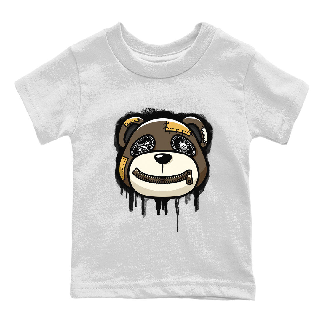 Air Jordan 1 Retro High OG Palomino shirt to match jordans Bear Face Streetwear Sneaker Shirt Air Jordan 1 Palomino Drip Gear Zone Sneaker Matching Clothing Baby Toddler White 2 T-Shirt
