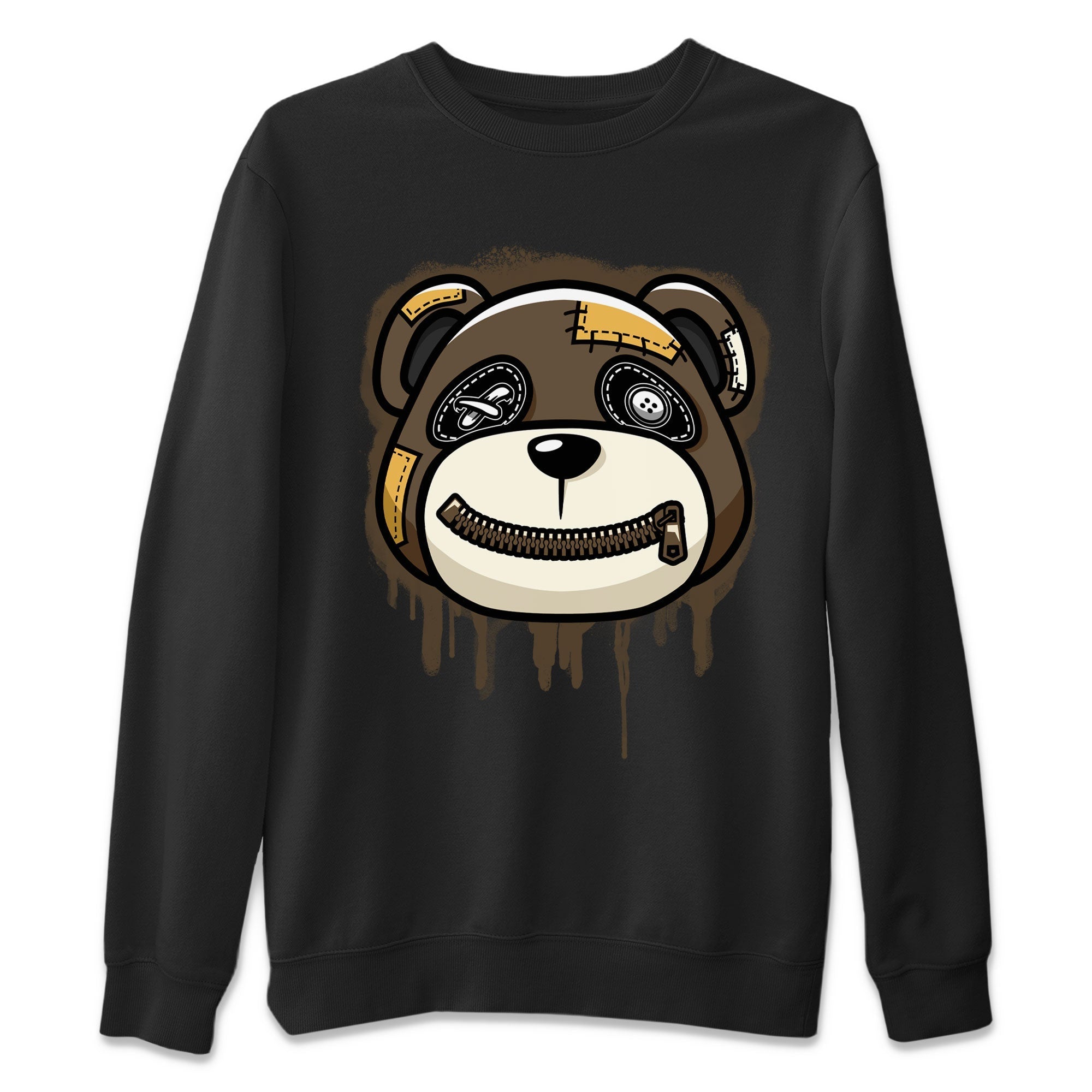 Air Jordan 1 Retro High OG Palomino shirt to match jordans Bear Face Streetwear Sneaker Shirt Air Jordan 1 Palomino Drip Gear Zone Sneaker Matching Clothing Unisex Black 2 T-Shirt