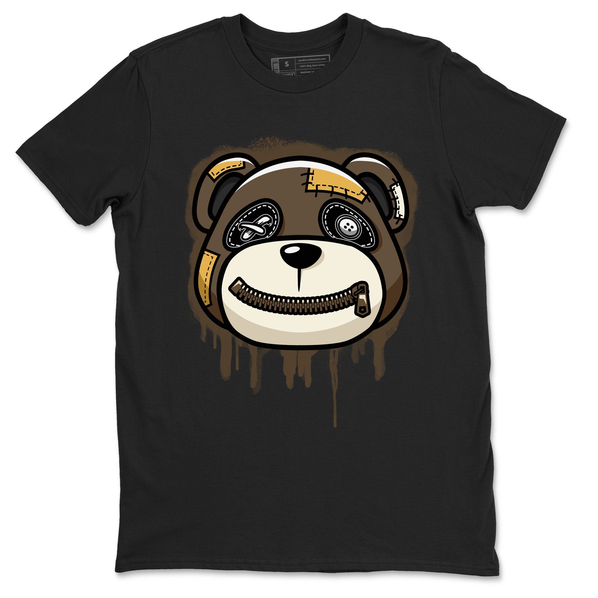 Air Jordan 1 Retro High OG Palomino shirt to match jordans Bear Face Streetwear Sneaker Shirt Air Jordan 1 Palomino Drip Gear Zone Sneaker Matching Clothing Unisex Black 2 T-Shirt