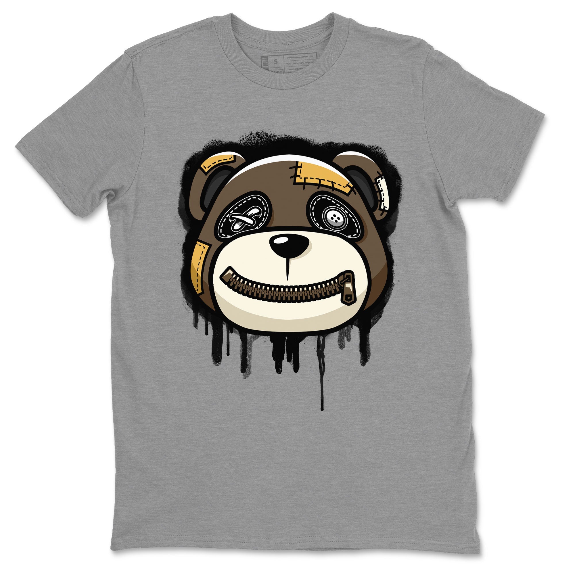 Air Jordan 1 Retro High OG Palomino shirt to match jordans Bear Face Streetwear Sneaker Shirt Air Jordan 1 Palomino Drip Gear Zone Sneaker Matching Clothing Unisex Heather Grey 2 T-Shirt