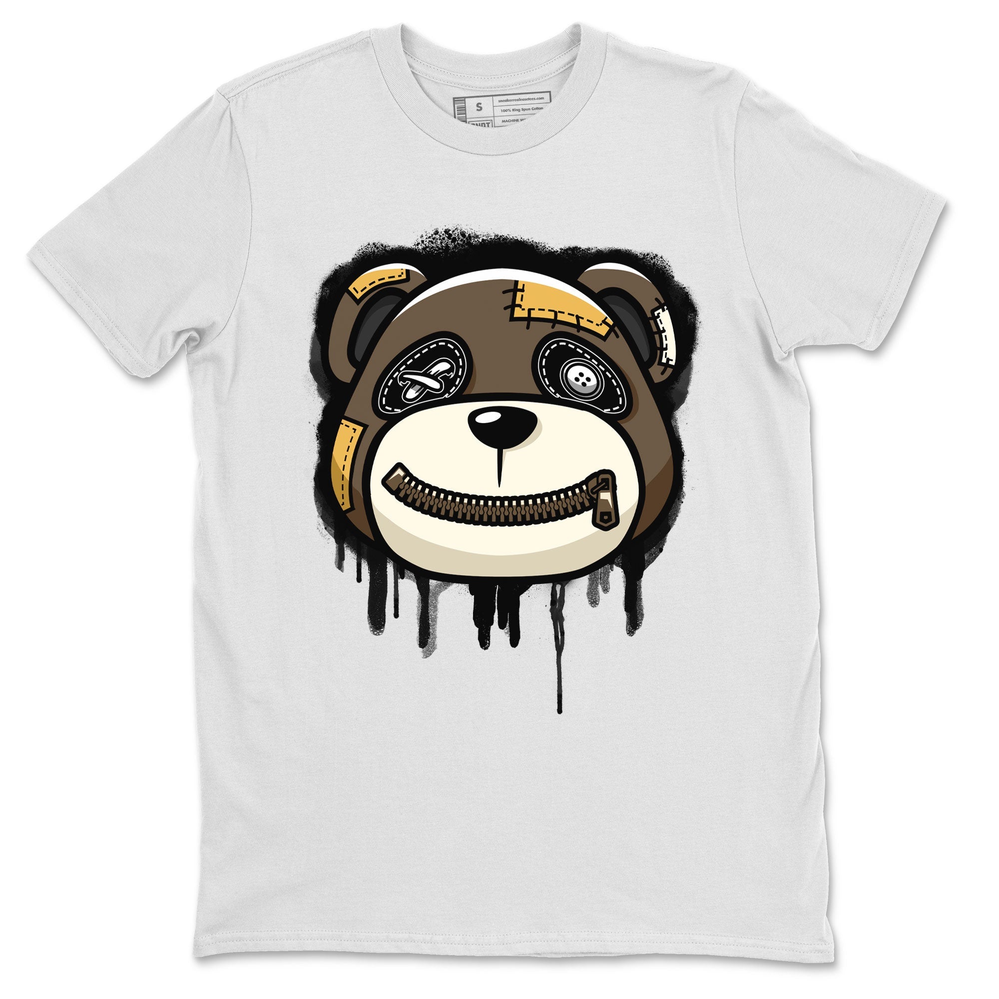 Air Jordan 1 Retro High OG Palomino shirt to match jordans Bear Face Streetwear Sneaker Shirt Air Jordan 1 Palomino Drip Gear Zone Sneaker Matching Clothing Unisex White 2 T-Shirt
