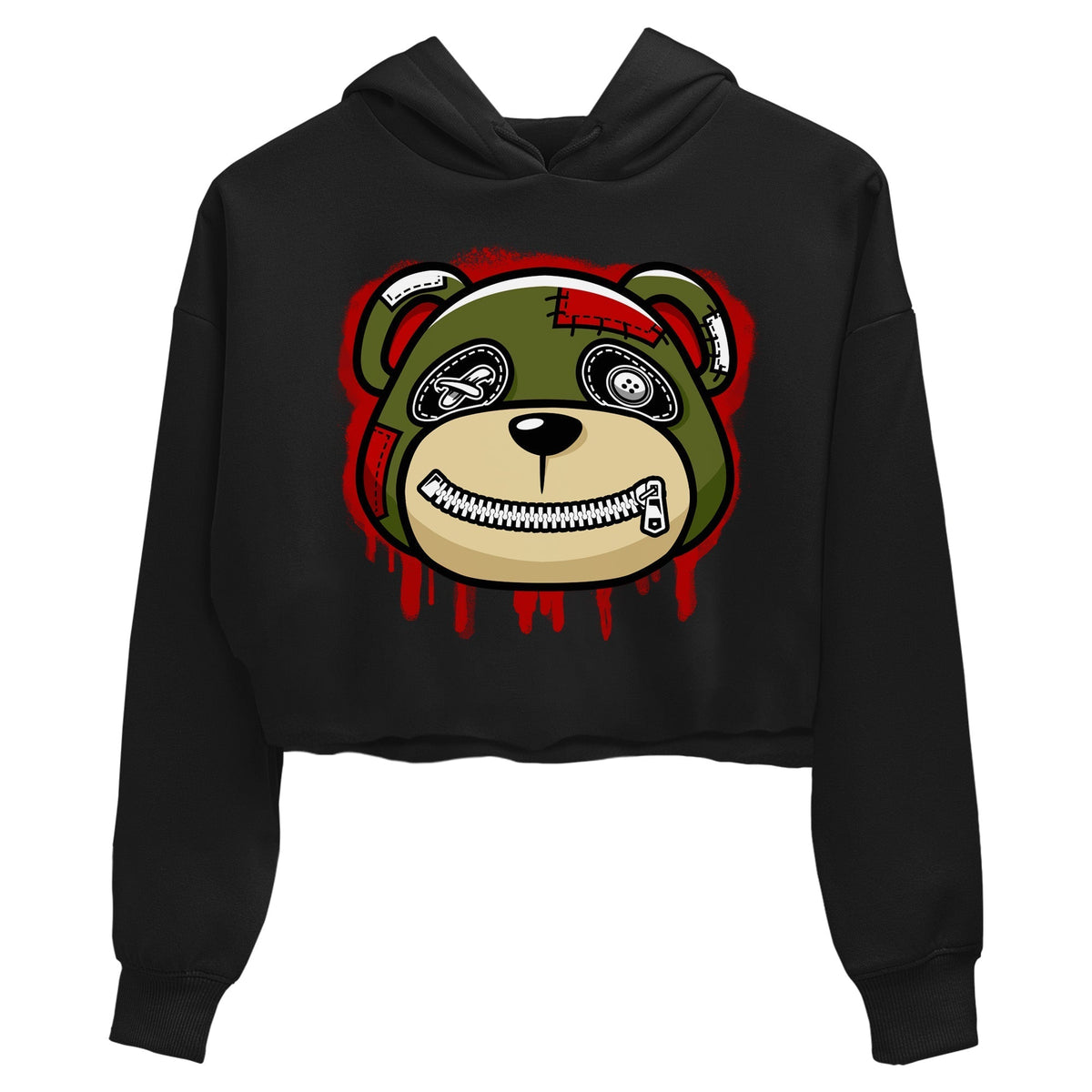 Jordan 1 Travis Scott Olive Sneaker Matching T-Shirt Bear Face Sneaker Tees Jordan 1 Travis Scott Olive Sneaker Release Tees Women's Shirts