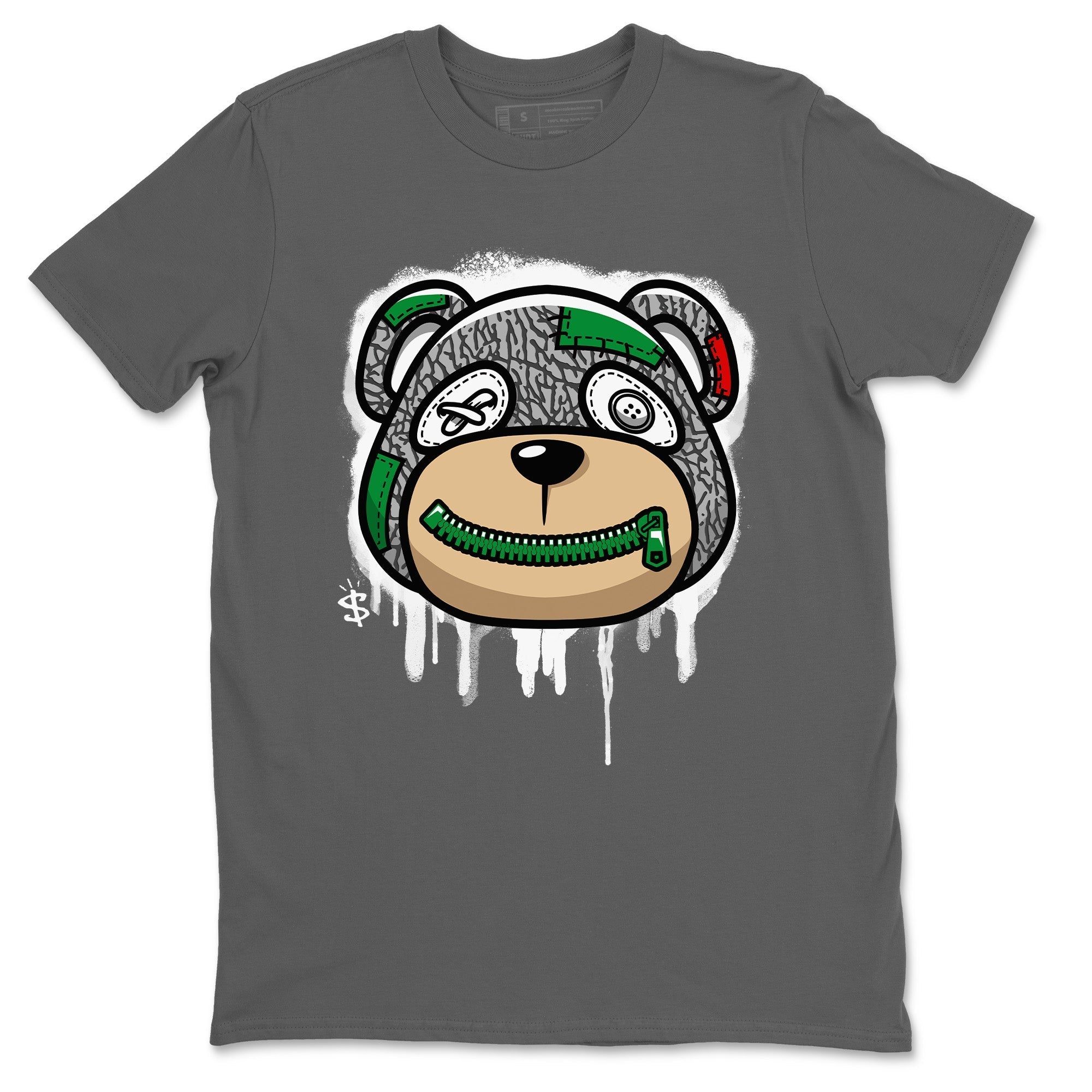 Air Jordan 3 Lucky Green Sneaker Match Tees Bear Face Streetwear Sneaker Shirt Jordan 3 Retro Lucky Green Sneaker Release Tees Unisex Shirts Cool Grey 2