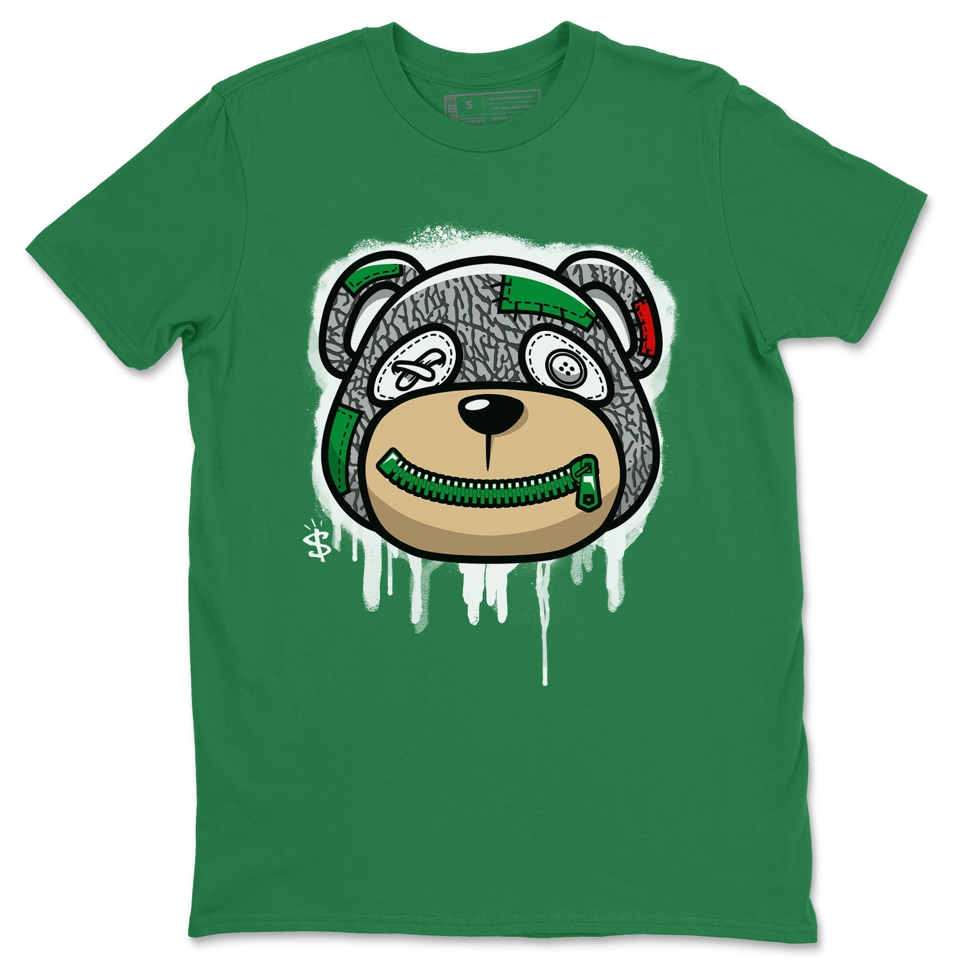 Air Jordan 3 Lucky Green Sneaker Match Tees Bear Face Streetwear Sneaker Shirt Jordan 3 Retro Lucky Green Sneaker Release Tees Unisex Shirts Kelly Green 2