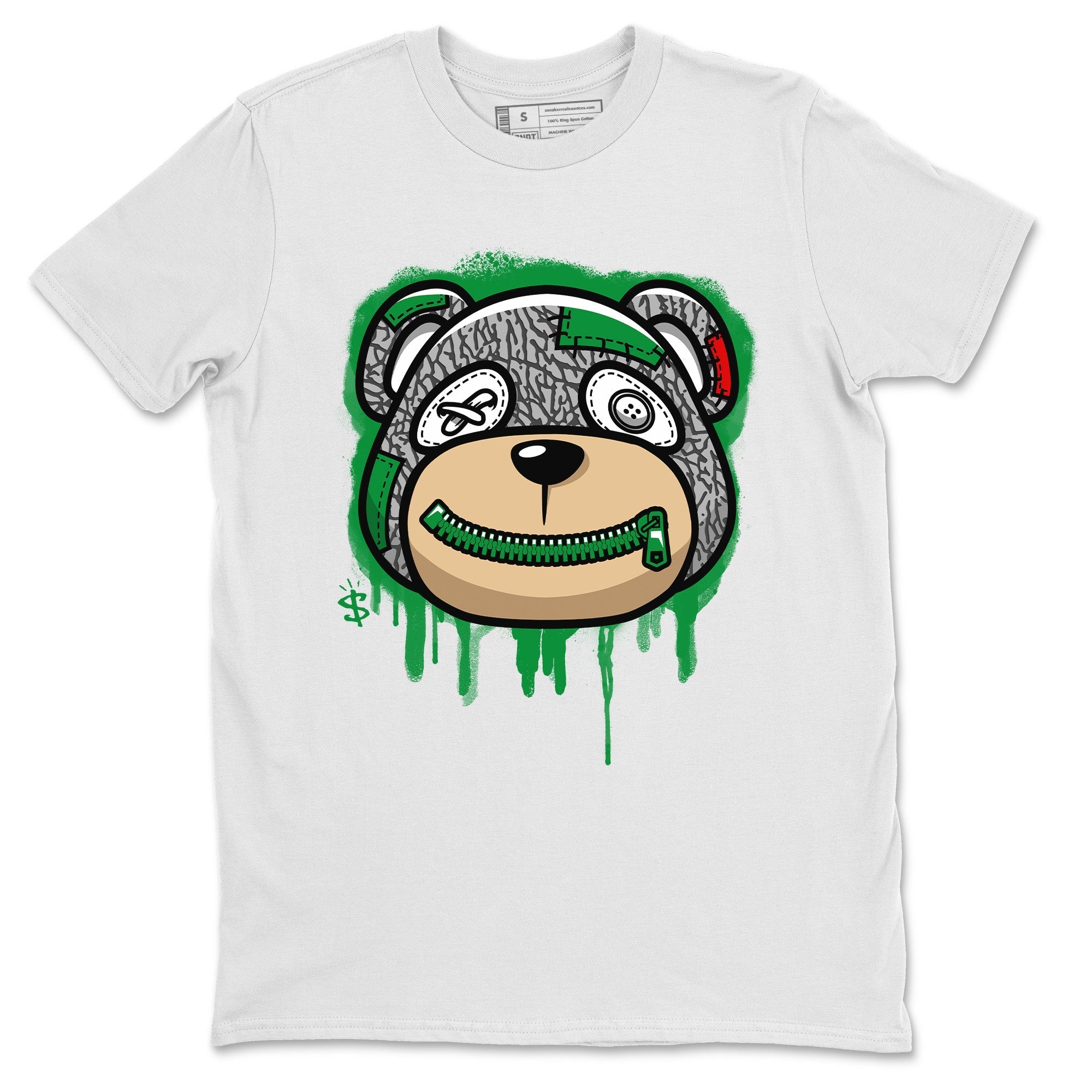 Air Jordan 3 Lucky Green Sneaker Match Tees Bear Face Streetwear Sneaker Shirt Jordan 3 Retro Lucky Green Sneaker Release Tees Unisex Shirts White 2