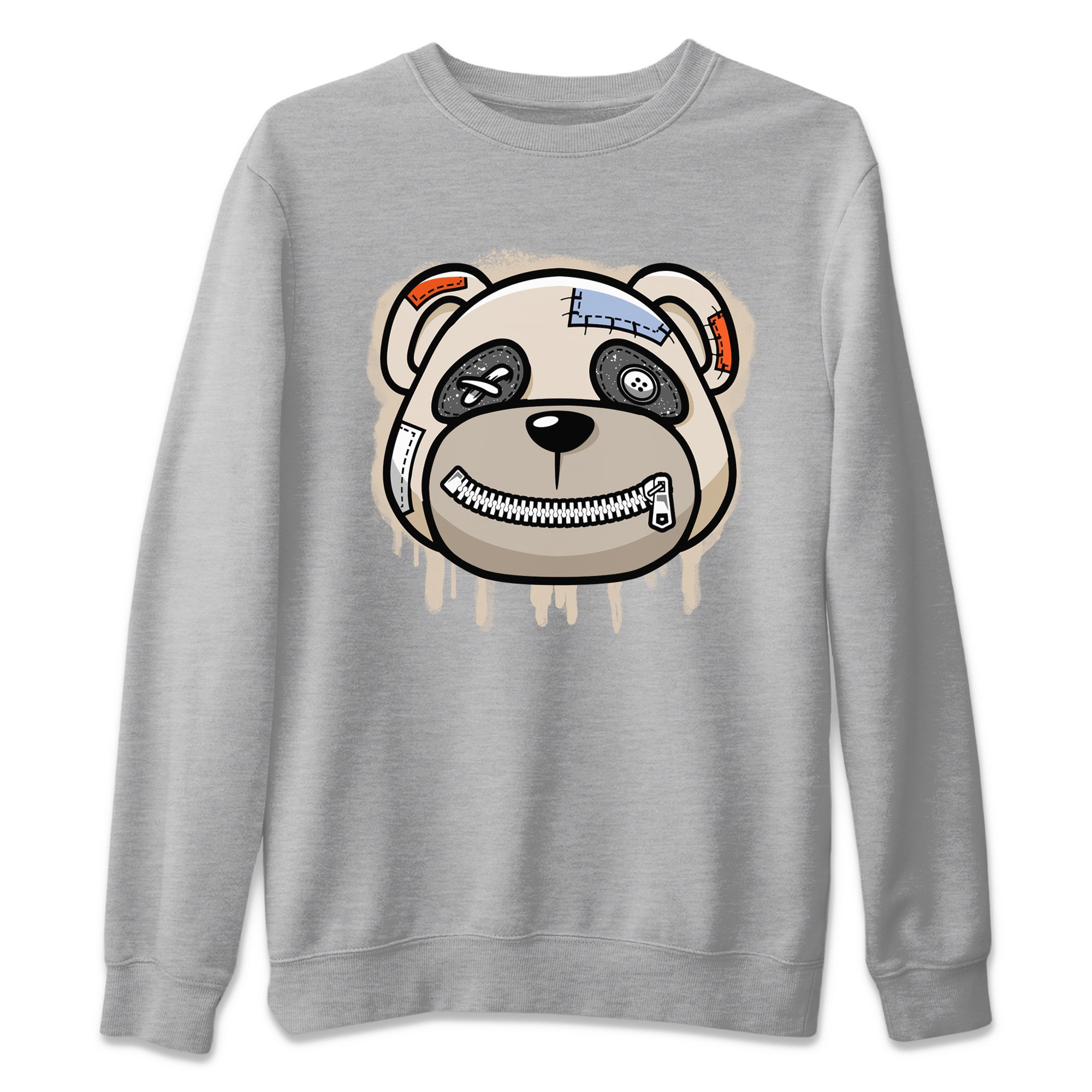 Air Jordan 5 Craft Sneaker Match Tees Bear Face Streetwear Sneaker Shirt Air Jordan 5 Craft Tee Unisex Shirts Heather Grey 2
