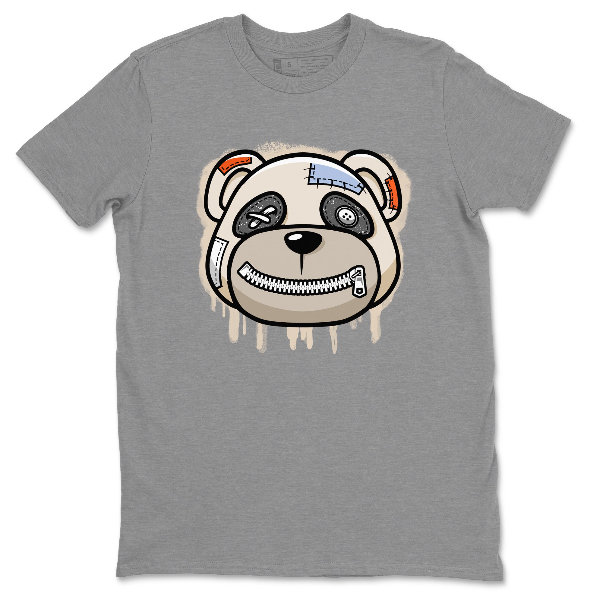 Air Jordan 5 Craft Sneaker Match Tees Bear Face Streetwear Sneaker Shirt Air Jordan 5 Craft Tee Unisex Shirts Heather Grey 2