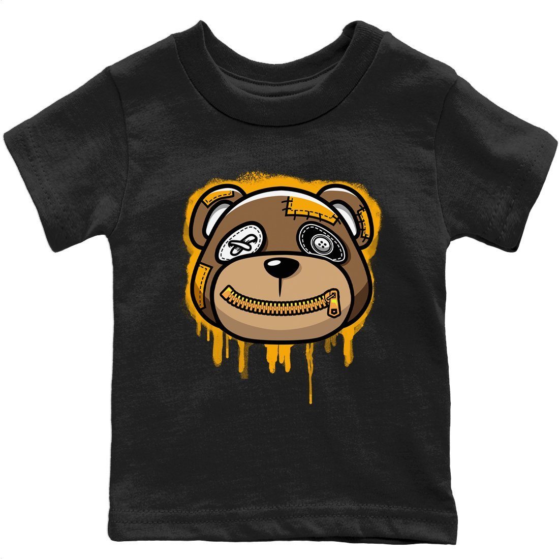 Dunk Championship Goldenrod Sneaker Match Tees Bear Face Sneaker Tees Dunk Championship Goldenrod Jordan to match sneaker T-Shirt Kids Shirts