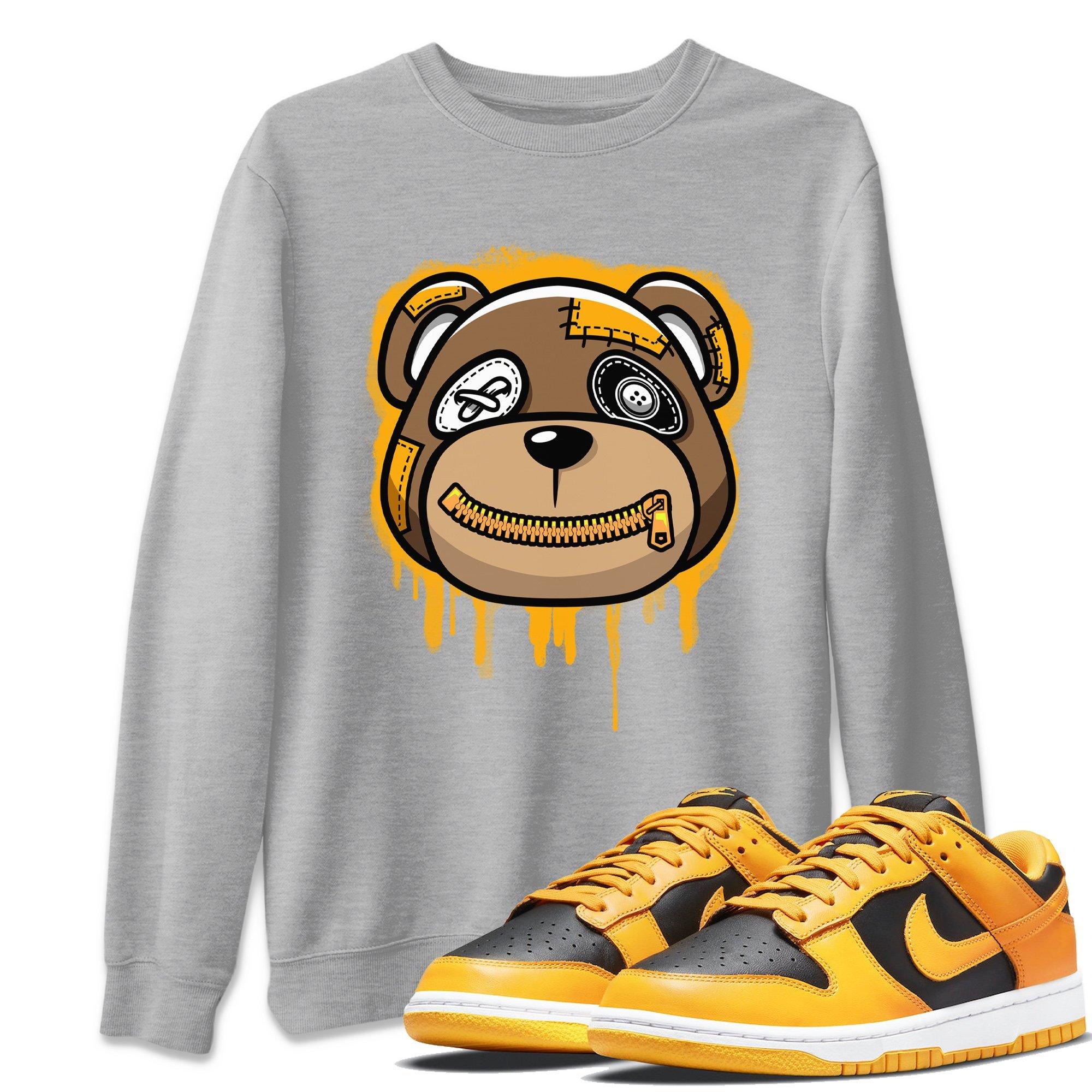 Dunk Championship Goldenrod Sneaker Match Tees Bear Face Sneaker Tees Dunk Championship Goldenrod Jordan to match sneaker T-Shirt Crew Neck Shirts