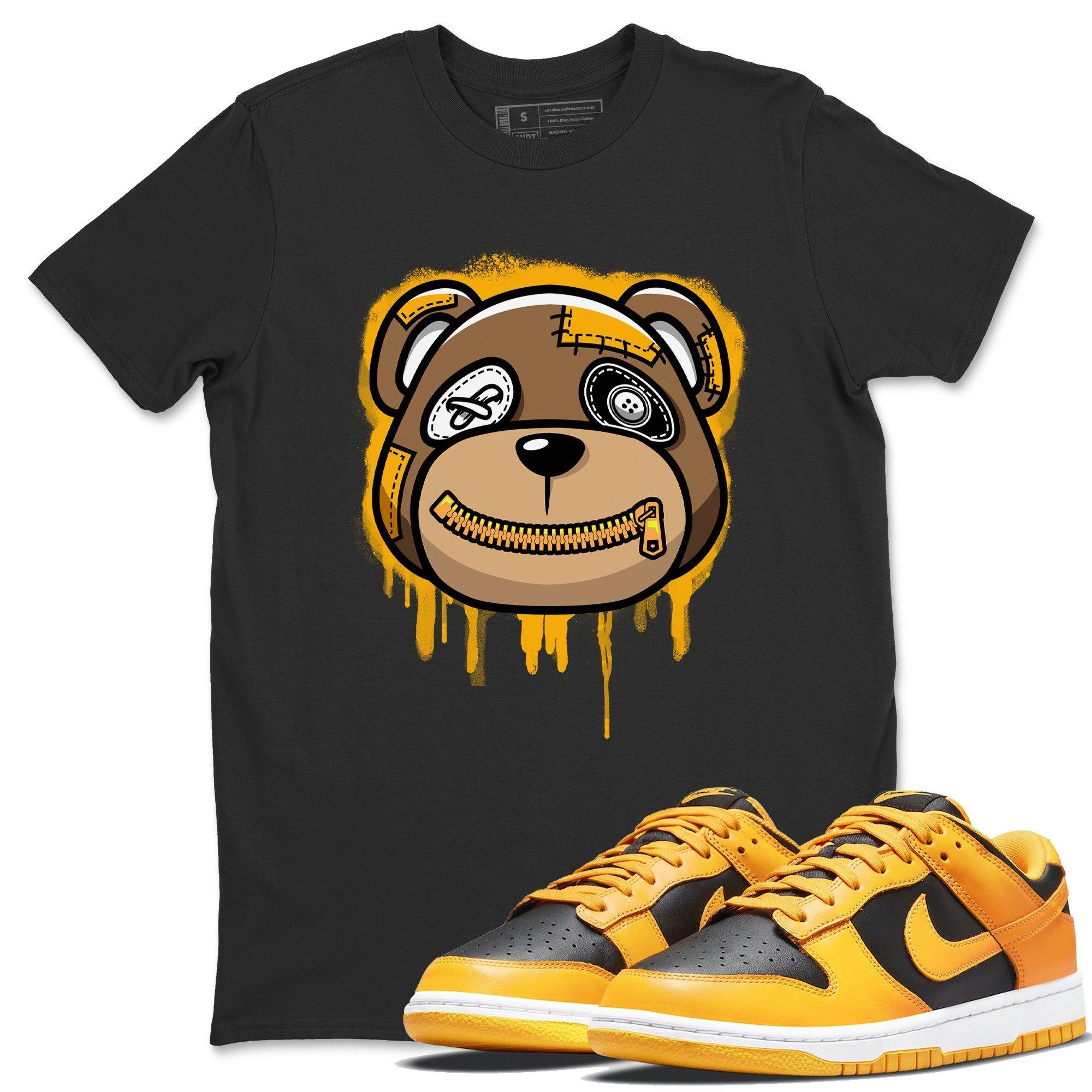 Dunk Championship Goldenrod Sneaker Match Tees Bear Face Sneaker Tees Dunk Championship Goldenrod Jordan to match sneaker T-Shirt Crew Neck Shirts
