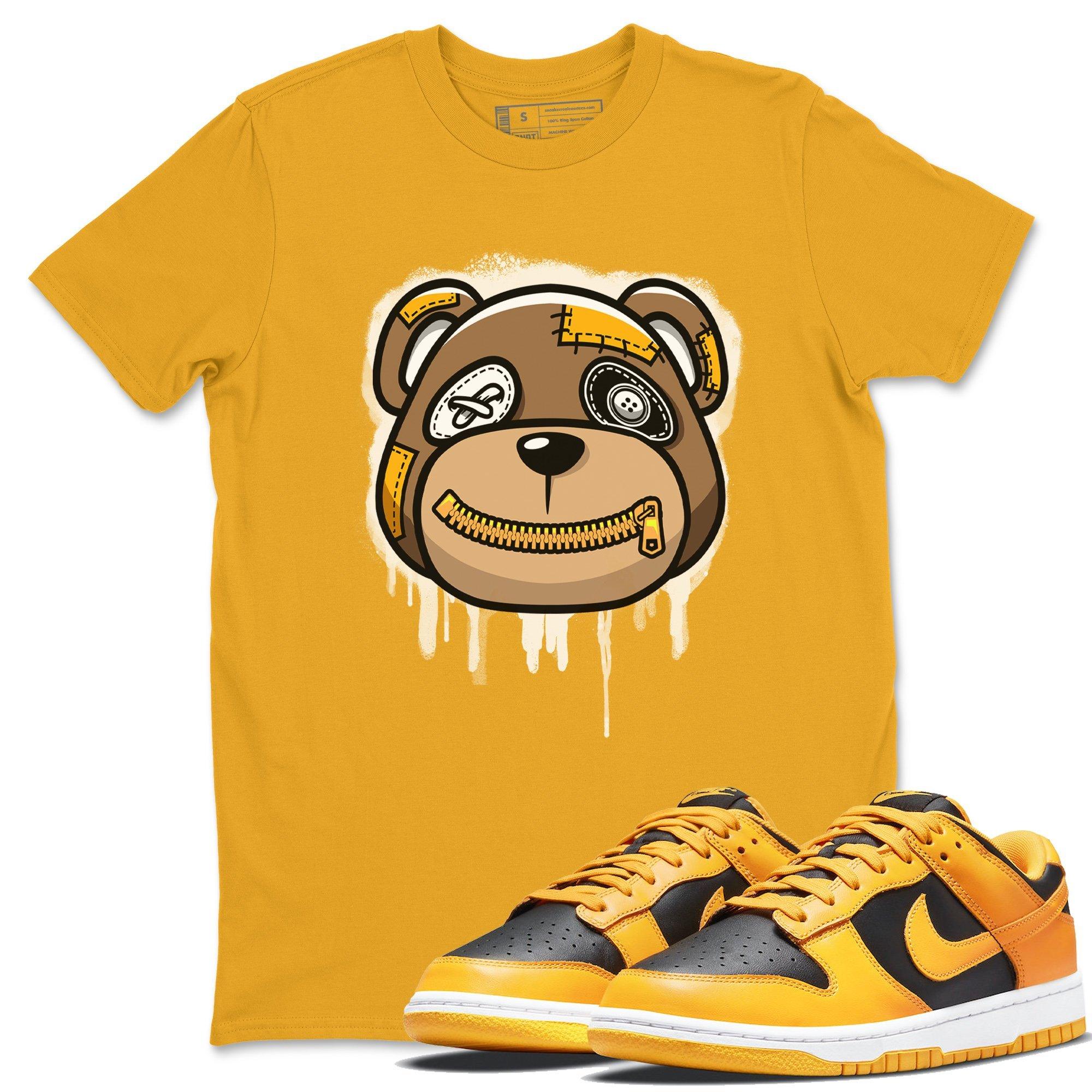 Dunk Championship Goldenrod Sneaker Match Tees Bear Face Sneaker Tees Dunk Championship Goldenrod Jordan to match sneaker T-Shirt Crew Neck Shirts