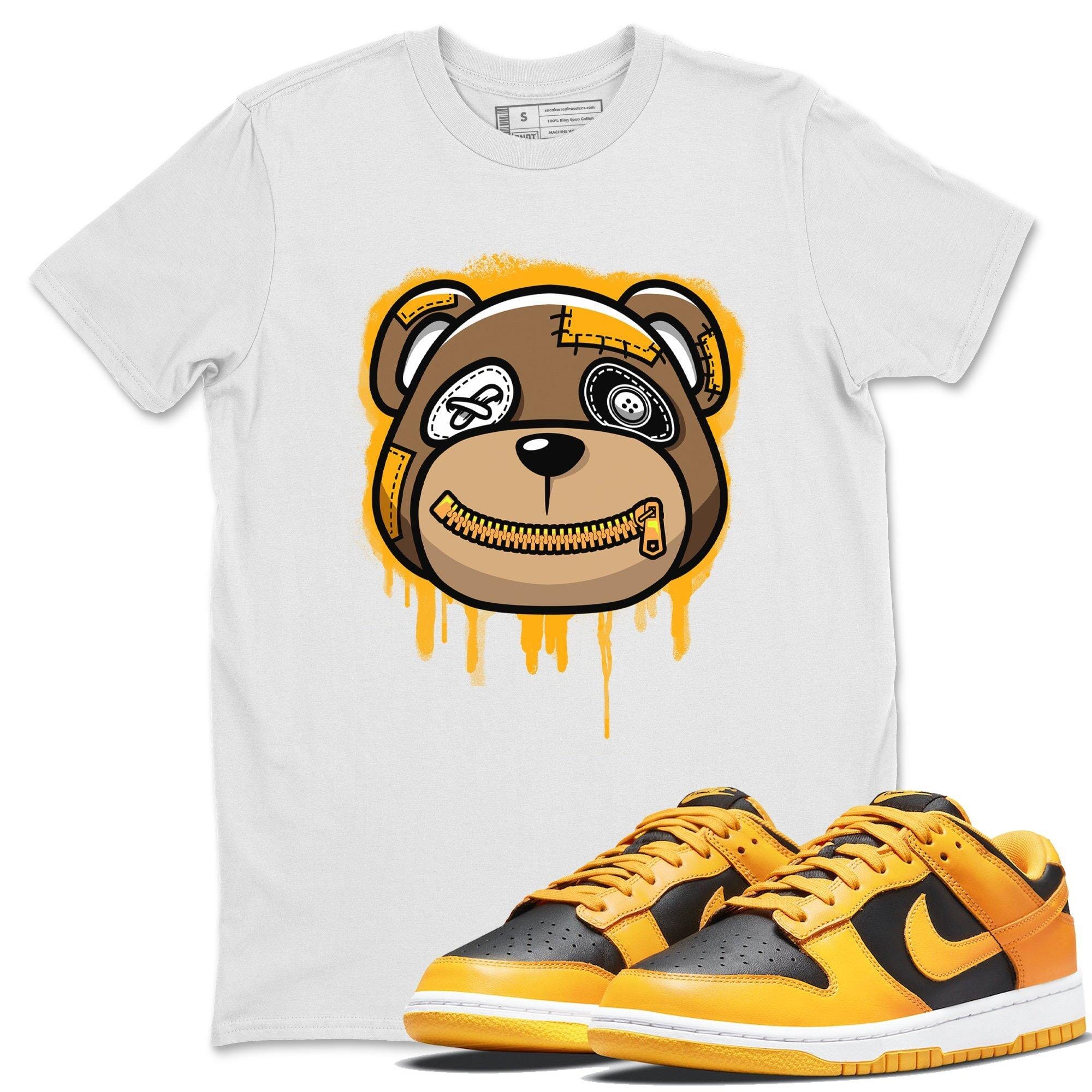 Dunk Championship Goldenrod Sneaker Match Tees Bear Face Sneaker Tees Dunk Championship Goldenrod Jordan to match sneaker T-Shirt Crew Neck Shirts