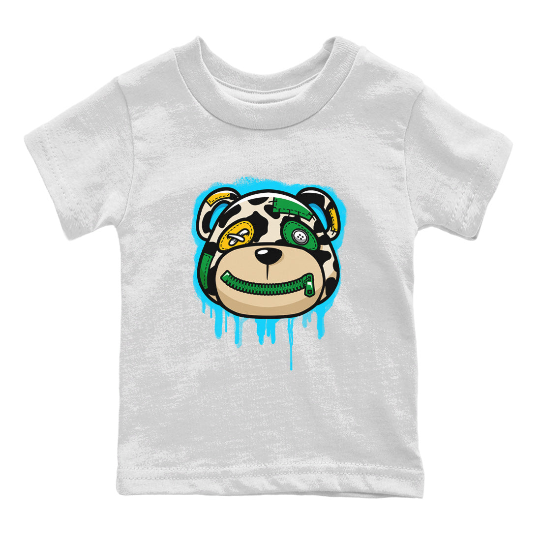Dunk Chunky Dunky Tee Bear Face Streetwear Sneaker Shirt Dunk Chunky Dunky Sneaker Release Tees Kids Shirts White 2