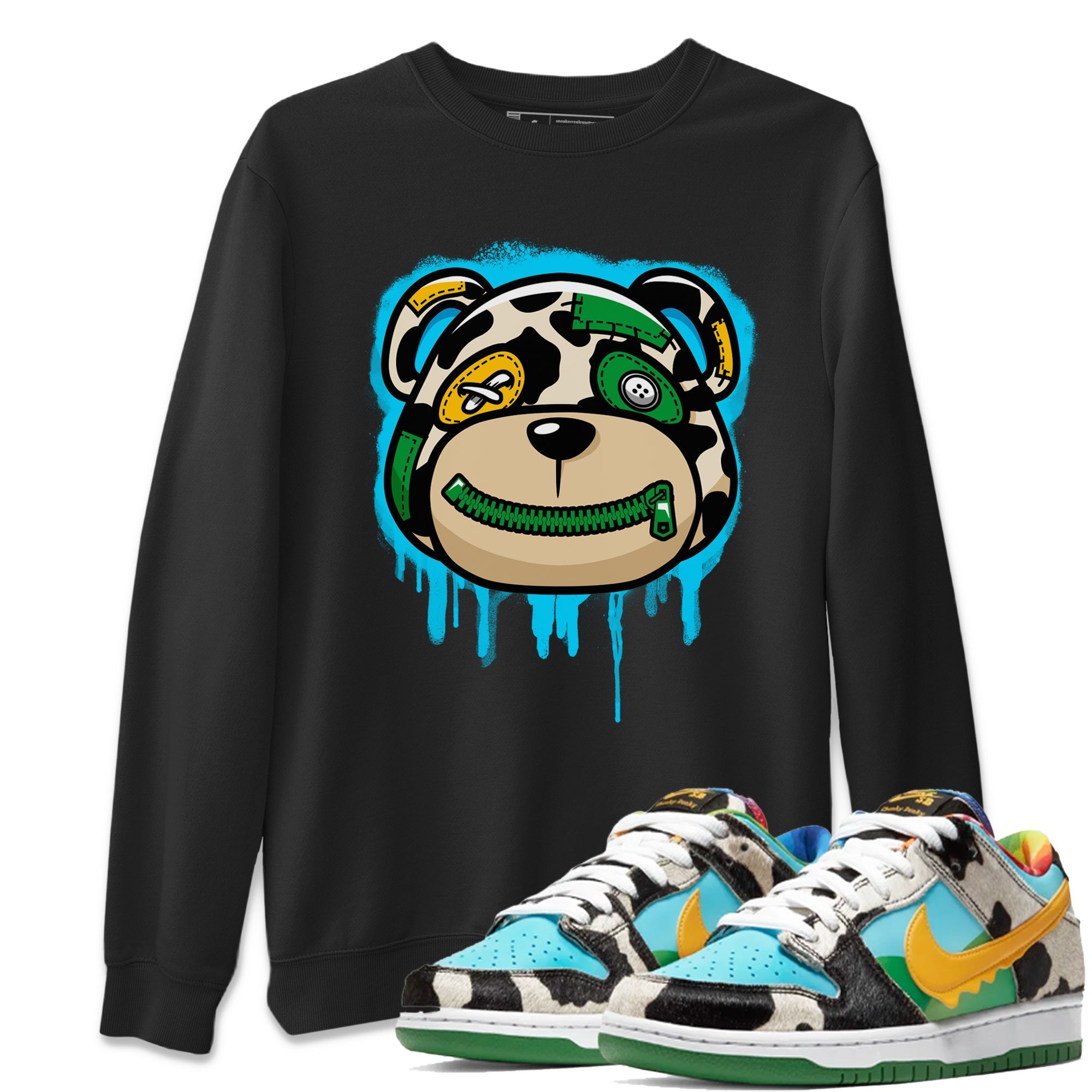 Dunk Chunky Dunky Tee Bear Face Streetwear Sneaker Shirt Dunk Chunky Dunky Sneaker Release Tees Unisex Shirts Black 1