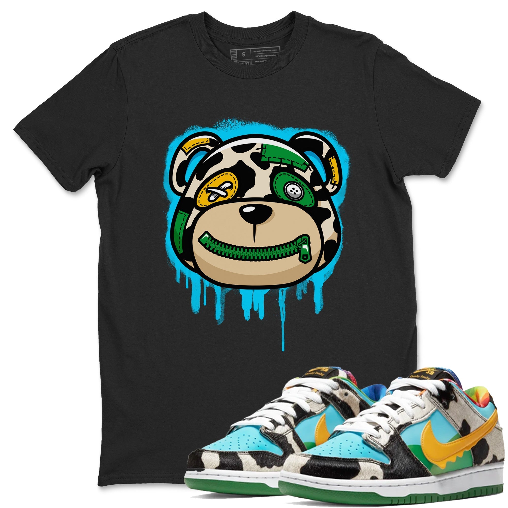 Dunk Chunky Dunky Tee Bear Face Streetwear Sneaker Shirt Dunk Chunky Dunky Sneaker Release Tees Unisex Shirts Black 1